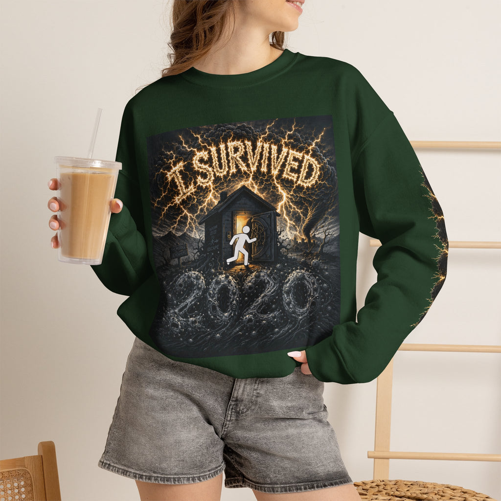 I Survived 2020 — Original PILOT Design: Special Edition Unisex Heavy Blend™ Crewneck Sweatshirt