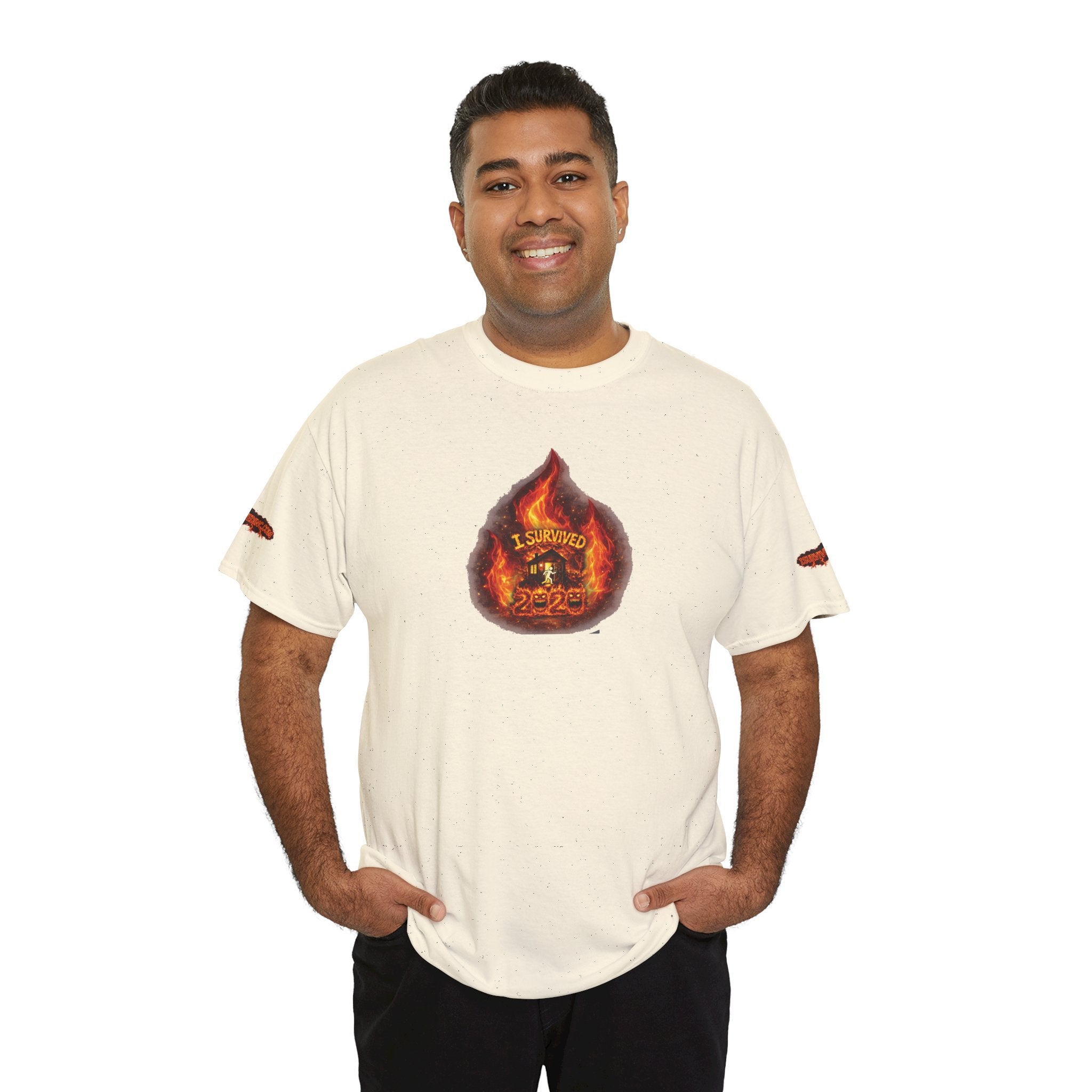 I Survived 2020 — WILDFIRES S2:E3: Director's Cut Special Edition "The California Wildfires" Memorial Unisex Heavy Cotton Tee