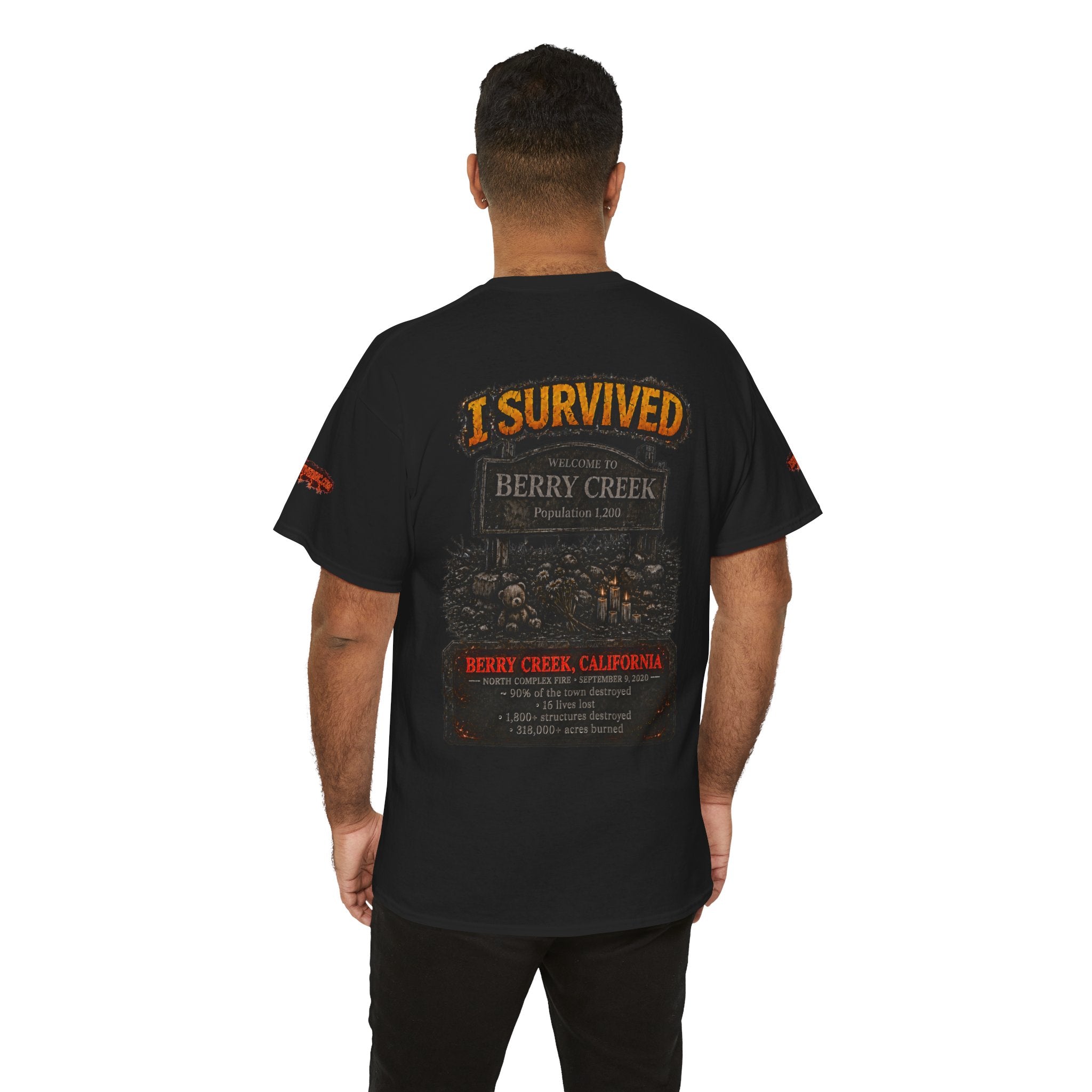 I Survived 2020 — Director's Cut S2:E1 "Berry Creek" | Wildfire Edition Memorial Unisex Heavy Cotton Tee (SPECIAL EDITION)