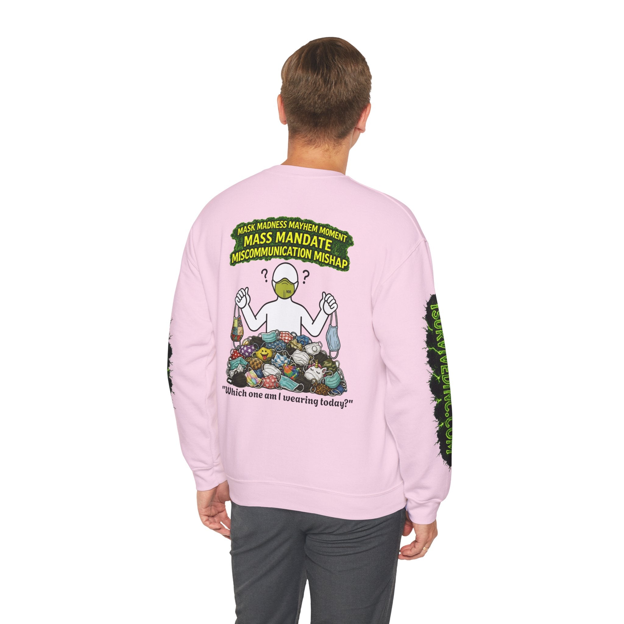 I Survived 2020 — PANDEMIC S1:E4: "Mask Madness" Unisex Heavy Blend™ Crewneck Sweatshirt