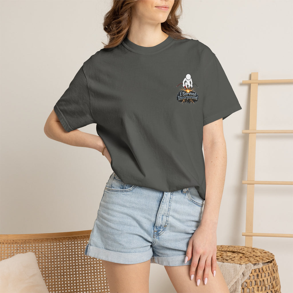 I Survived 2020 — "Please Stand By" Test Pattern Tee Summer Premier Unisex Garment-Dyed T-shirt