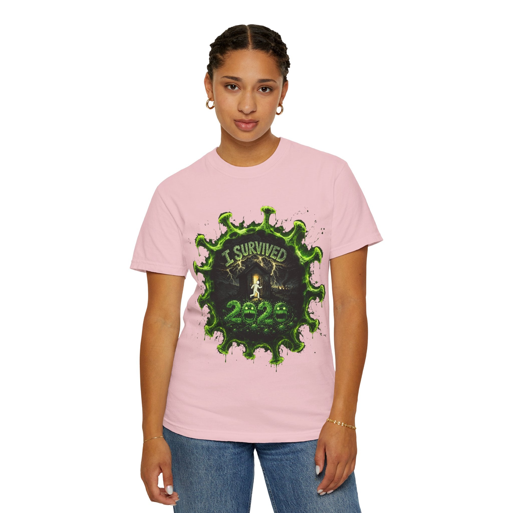 I Survived 2020 — Director's Cut S1:E4 "Mask Madness Mayhem Moment" | Pandemic Edition Unisex Garment-Dyed T-shirt