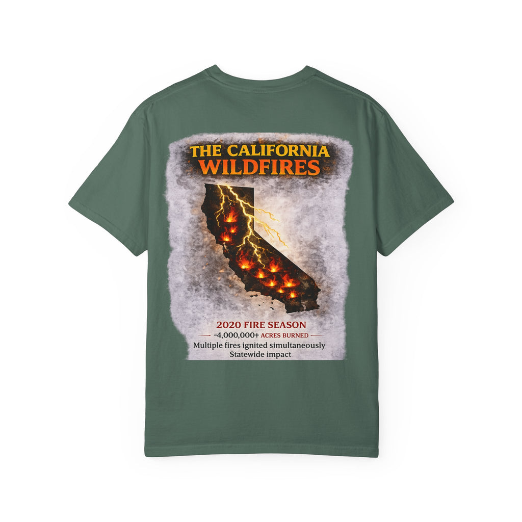 I Survived 2020 — S2:E3 "The California Wildfires" | Wildfire Edition Memorial Unisex Garment-Dyed T-shirt