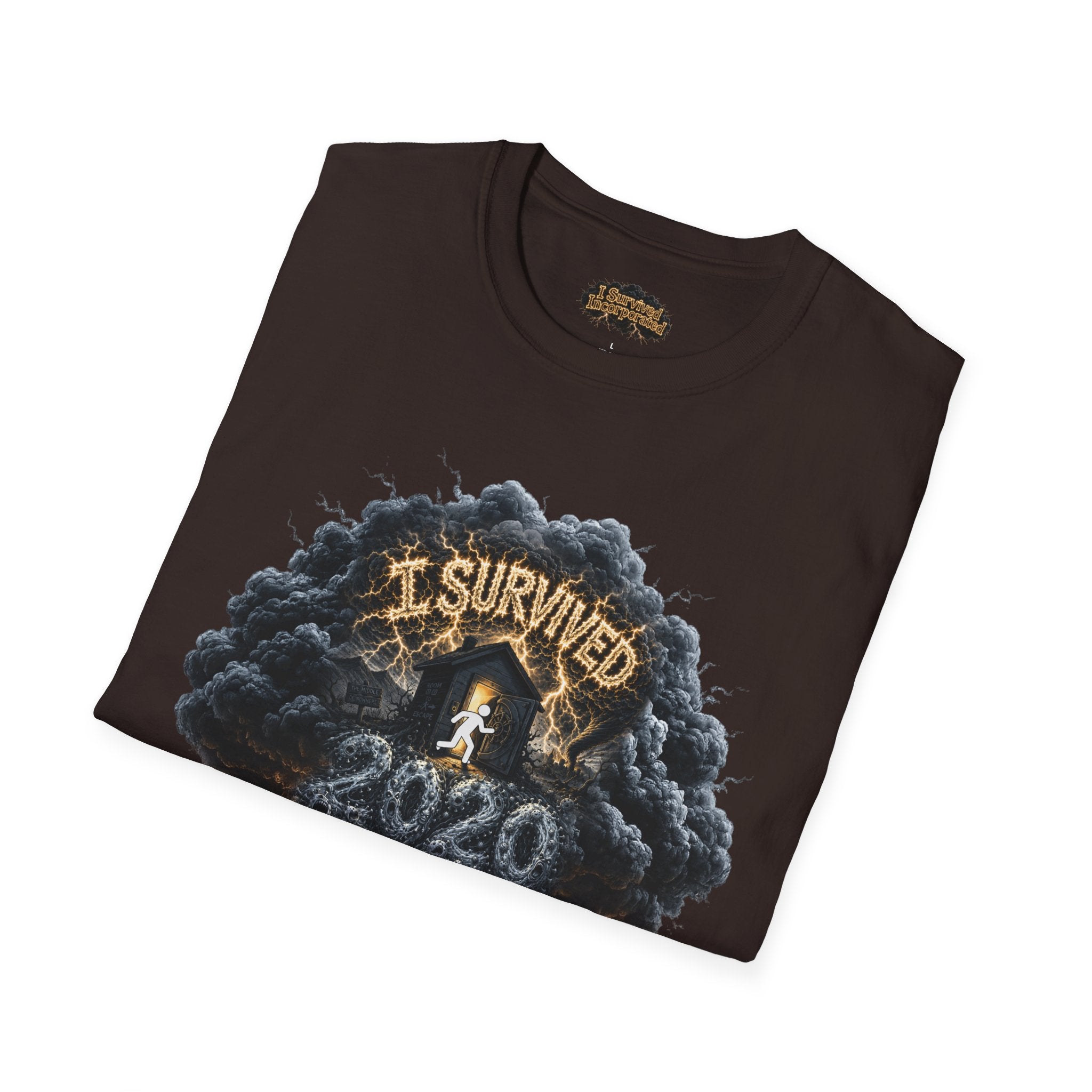 I Survived 2020 — Director's Cut Original Design Teaser Tee | Season 1 Premiere Drop Unisex Softstyle T-Shirt