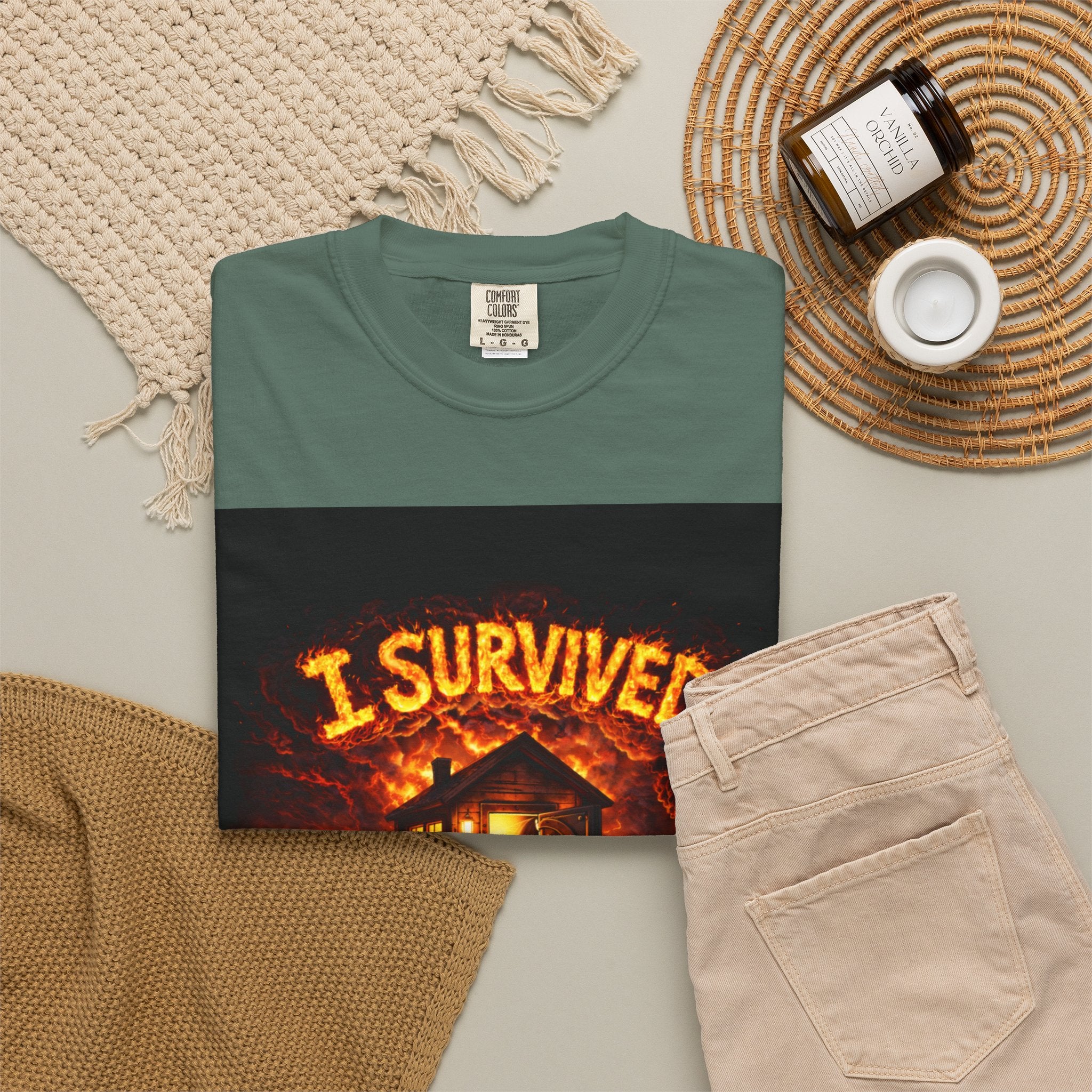 I Survived 2020 — WILDFIRES S2:E4: "Western U.S. Wildfire Season" Memorial Unisex Garment-Dyed T-shirt