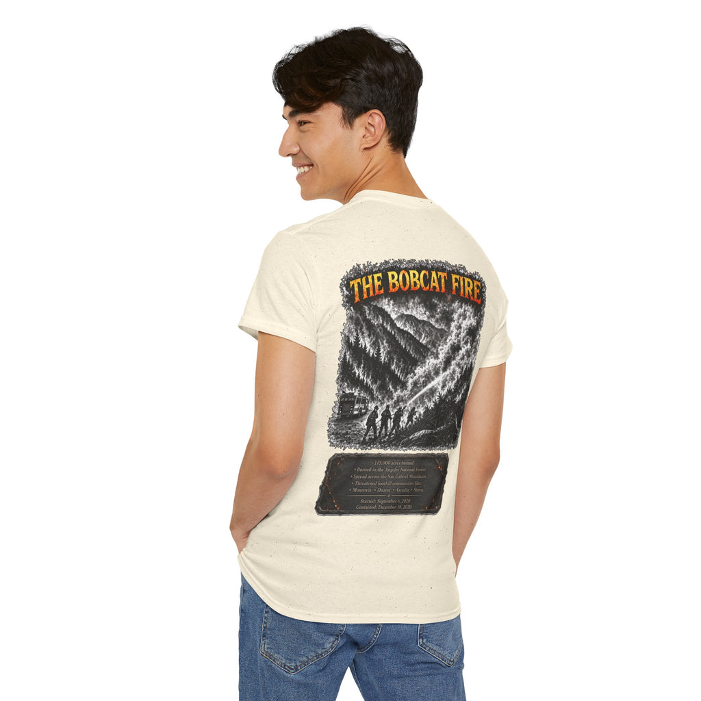 I Survived 2020 — WILDFIRES S2:E2: "The Bobcat Fire" Memorial Unisex Heavy Cotton Tee