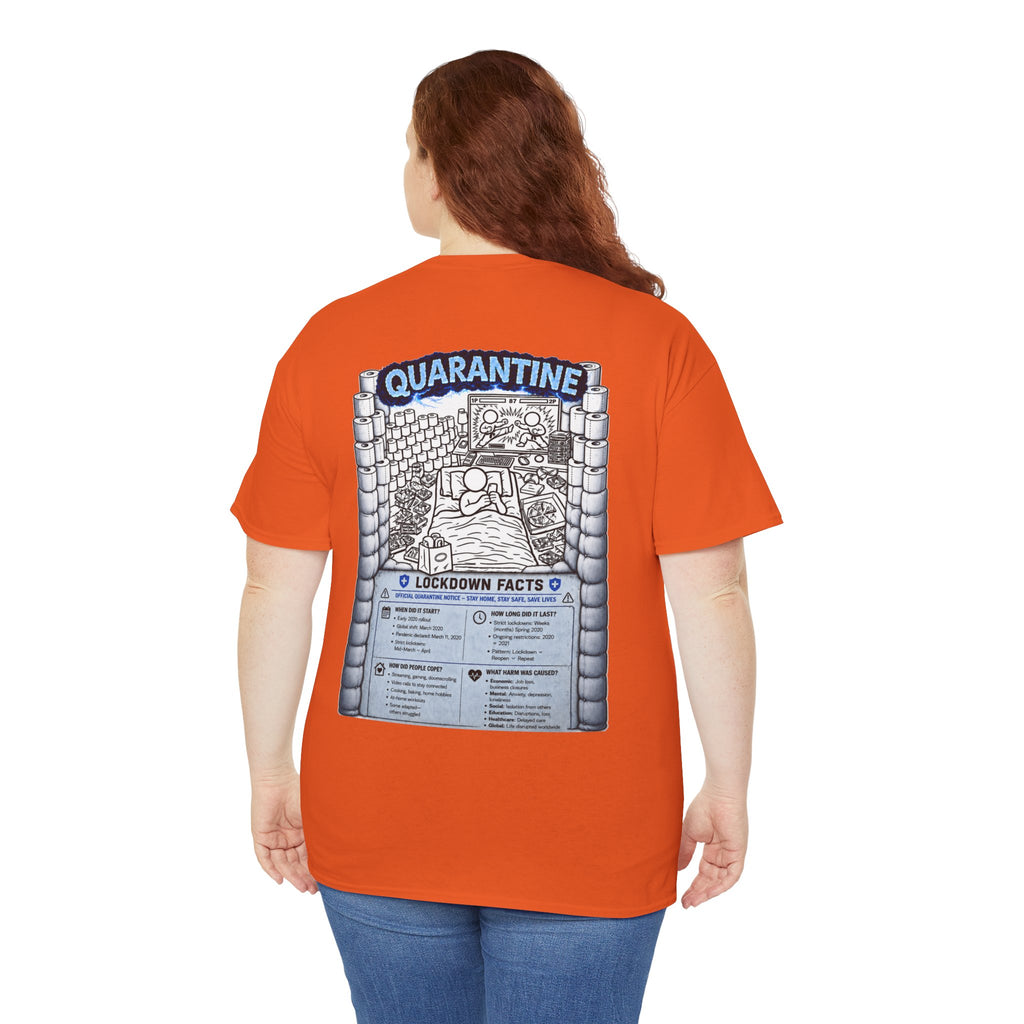 I Survived 2020 — LOCKDOWN S3:E1: Director's Cut "Quarantine" Unisex Heavy Cotton Tee