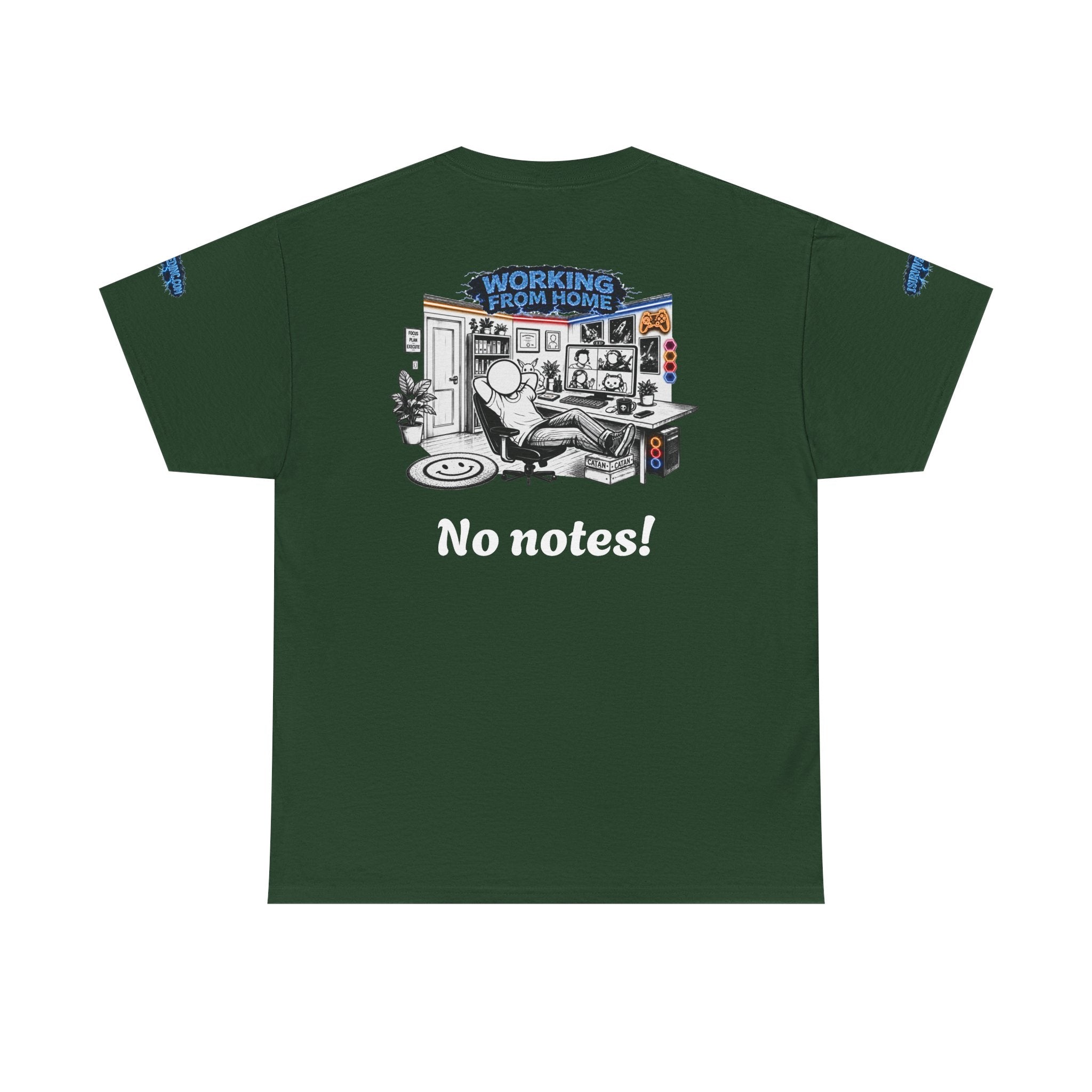 I Survived 2020 — LOCKDOWN S3:E3: Director's Cut Special Edition "Working From Home" Unisex Heavy Cotton Tee