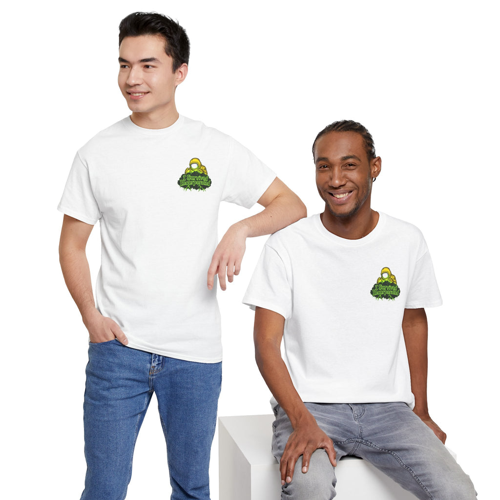 I Survived 2020 — "Please Stand By" Test Pattern Toxic Signal Tee Summer Premiere Unisex Heavy Cotton Tee