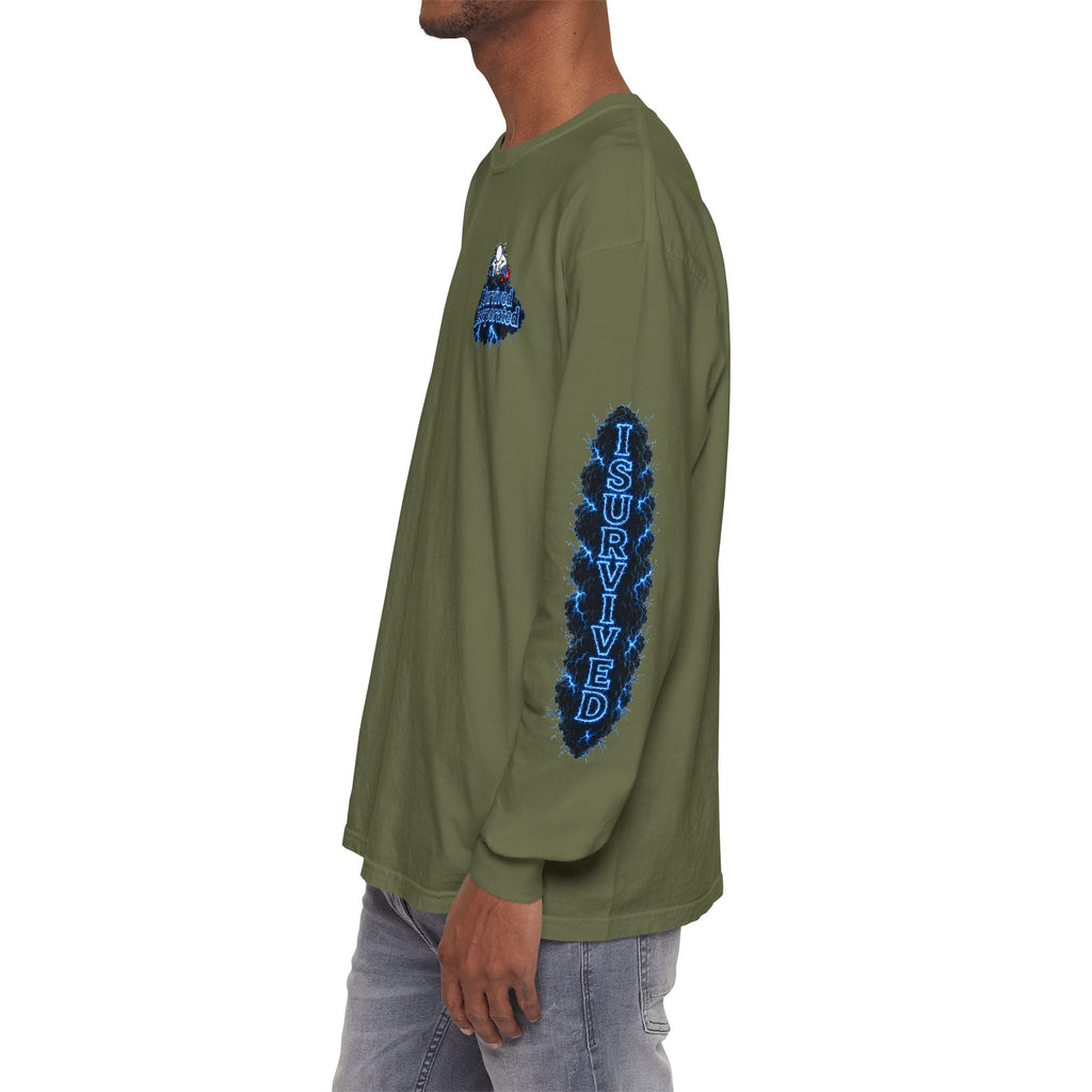 I Survived 2020 — "Please Stand By" Test Pattern Tee Lockdown Special Edition Summer Exclusive Unisex Garment-Dyed Long Sleeve T-Shirt