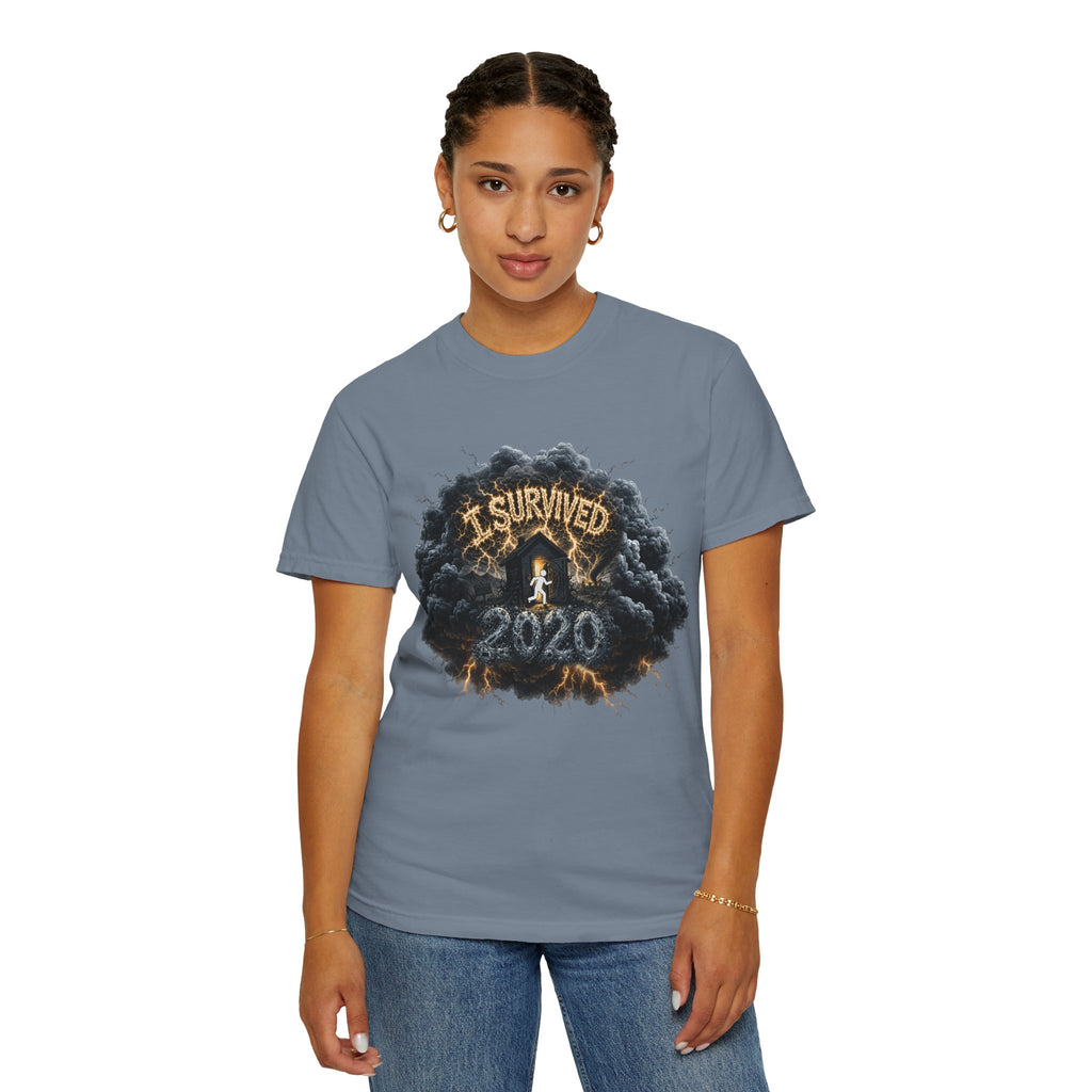I Survived 2020 — Director's Cut Original Design Teaser Tee | Season 1 Premiere Drop Unisex Garment-Dyed T-shirt