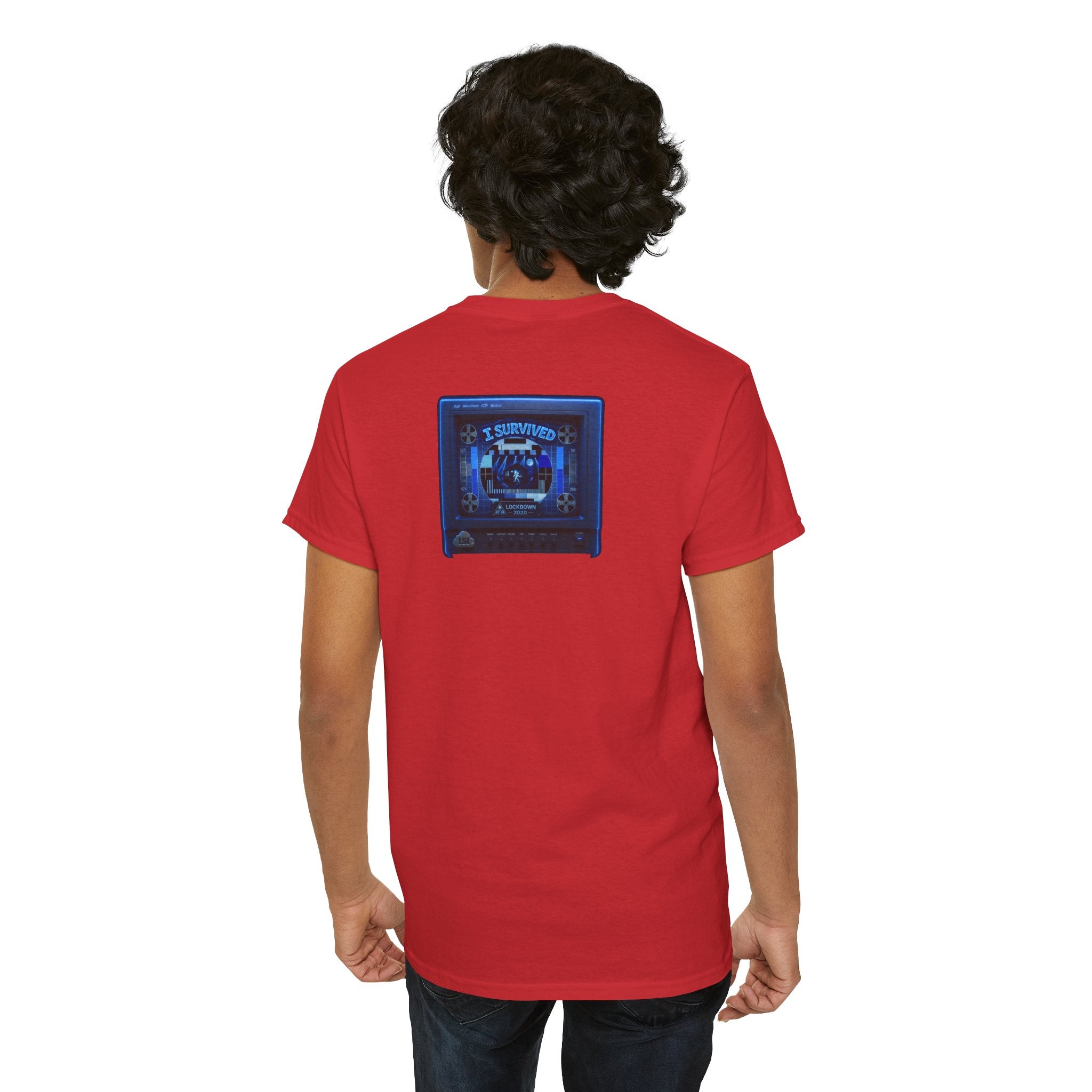 I Survived 2020 — "Please Stand By" Test Pattern Tee Lockdown Surveillance Edition Summer Exclusive Unisex Heavy Cotton Tee