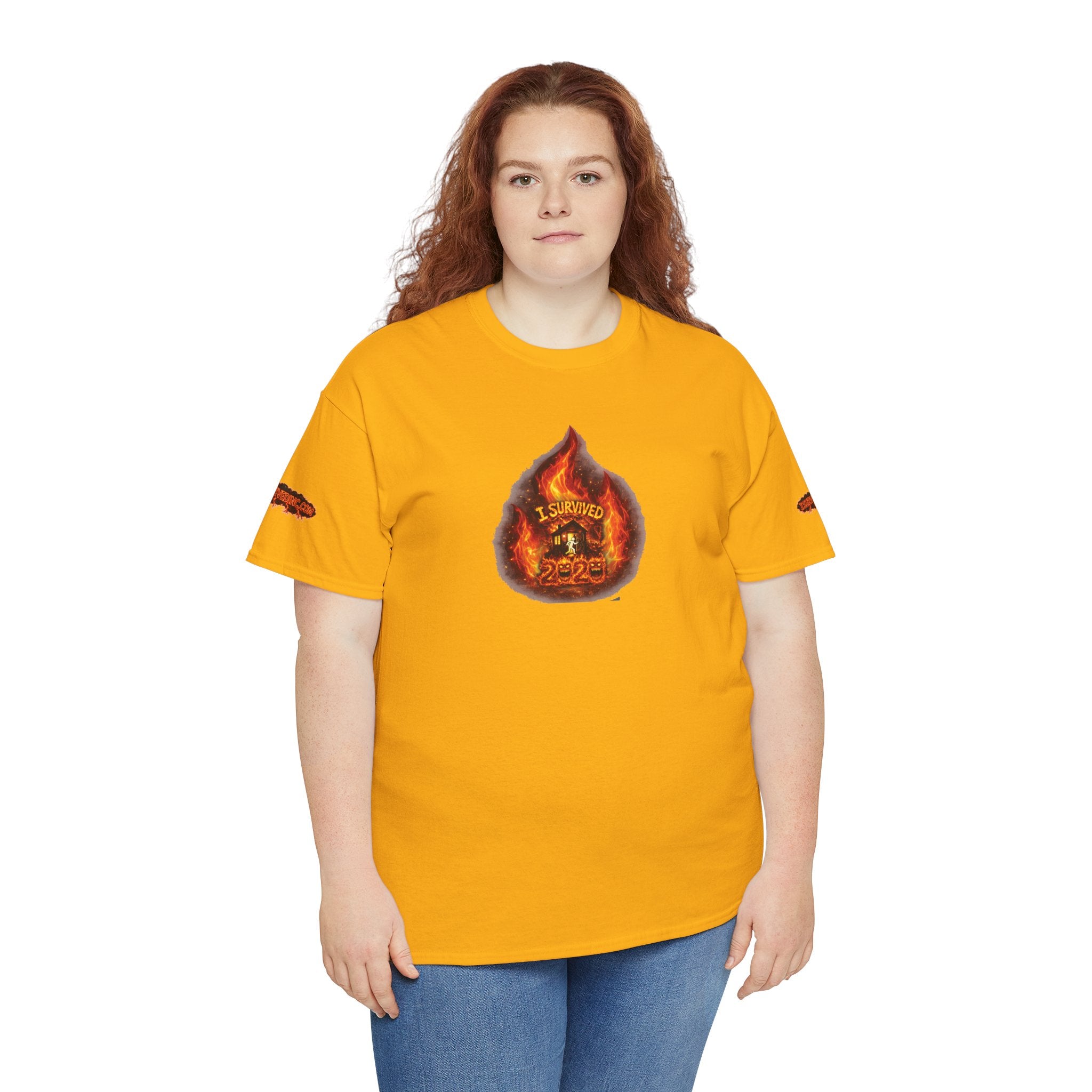 I Survived 2020 — WILDFIRES S2:E3: Director's Cut Special Edition "The California Wildfires" Memorial Unisex Heavy Cotton Tee