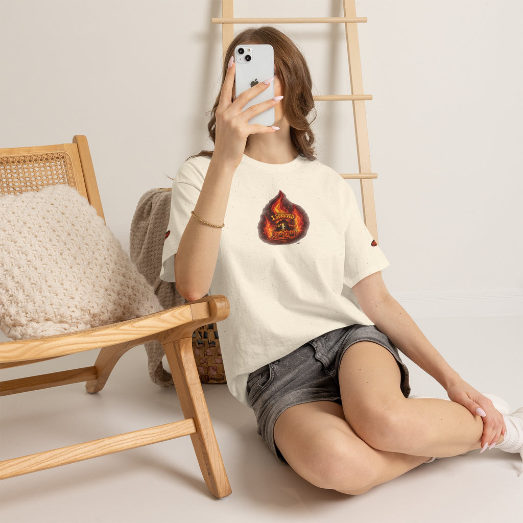 I Survived 2020 — WILDFIRES S2:E3: Director's Cut Special Edition "The California Wildfires" Memorial Unisex Heavy Cotton Tee