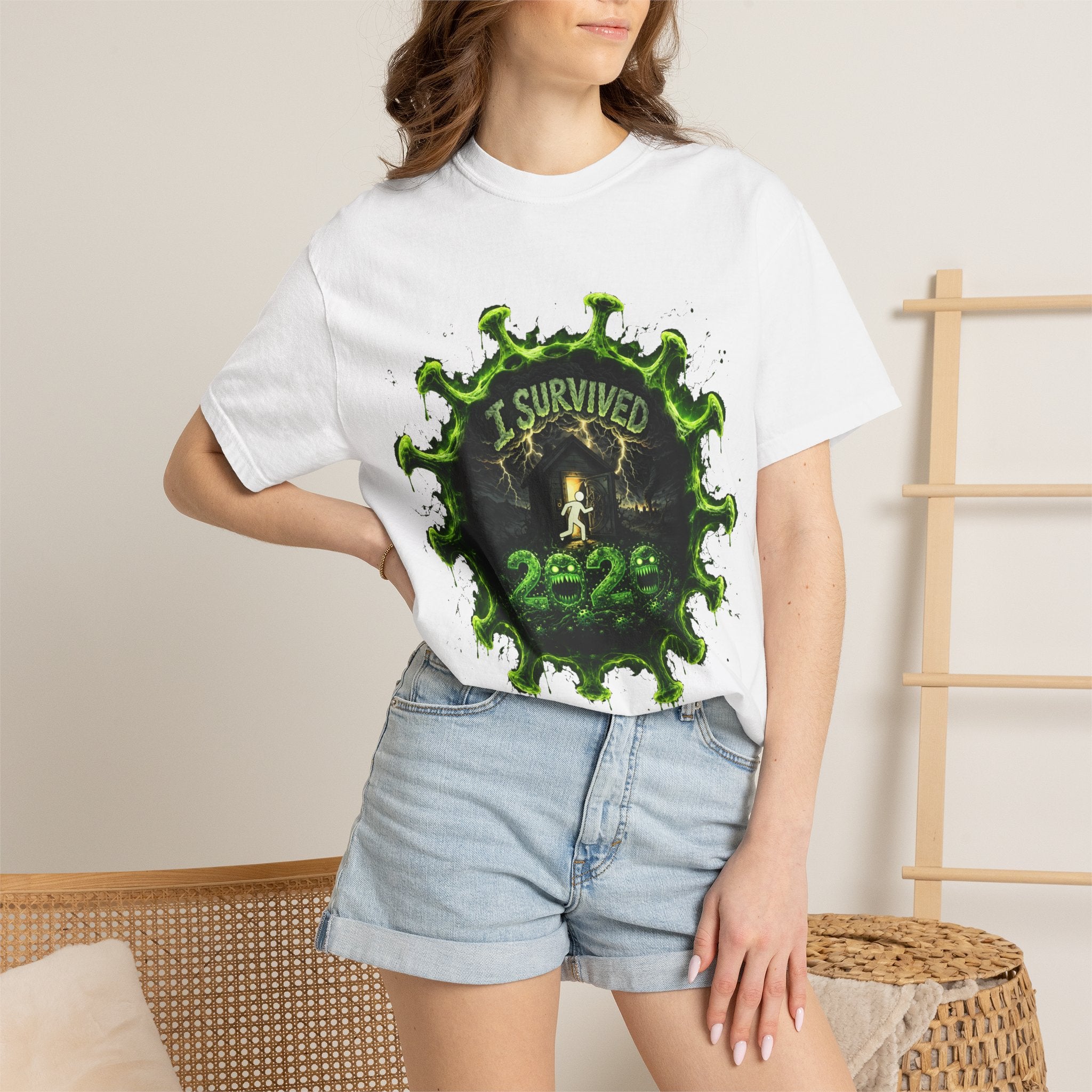 I Survived 2020 — Director's Cut S1:E5 "Delivery Doomsday" | Pandemic Edition Unisex Garment-Dyed T-shirt