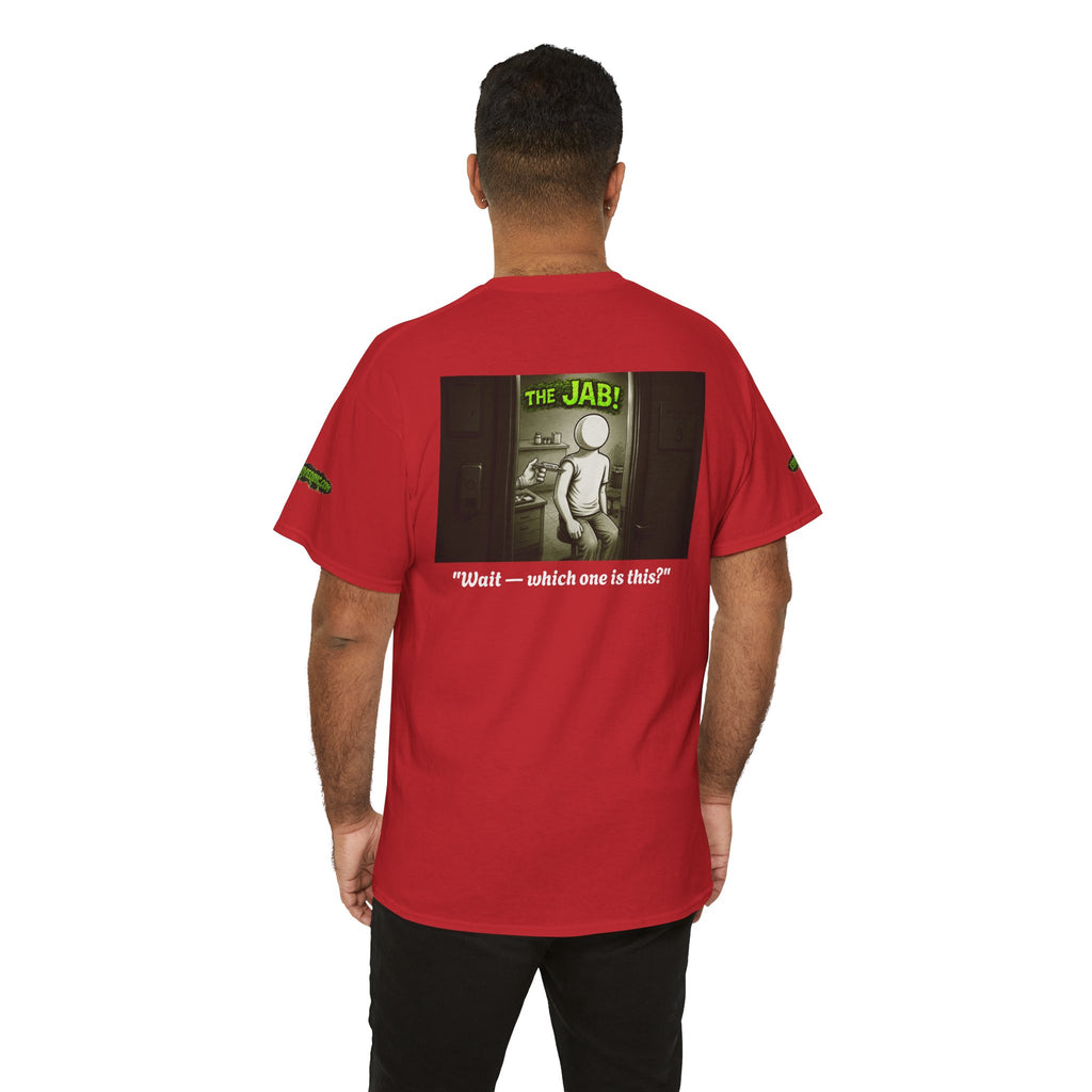 I Survived 2020 — PANDEMIC S1:E3: Director's Cut Special Edition "The Jab!" Unisex Heavy Cotton Tee