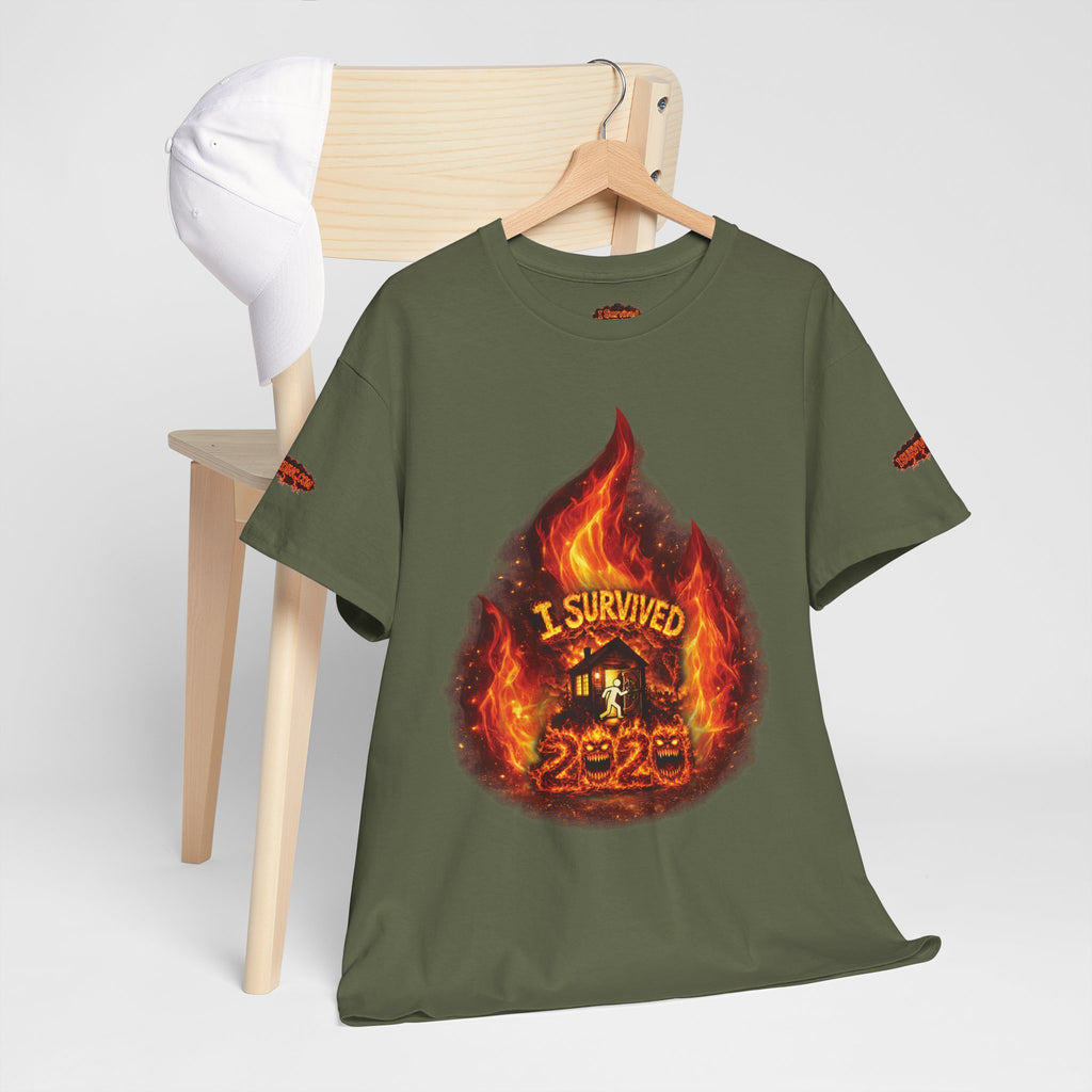 I Survived 2020 — Director's Cut S2:E1 "Berry Creek" | Wildfire Edition Memorial Unisex Heavy Cotton Tee (SPECIAL EDITION)