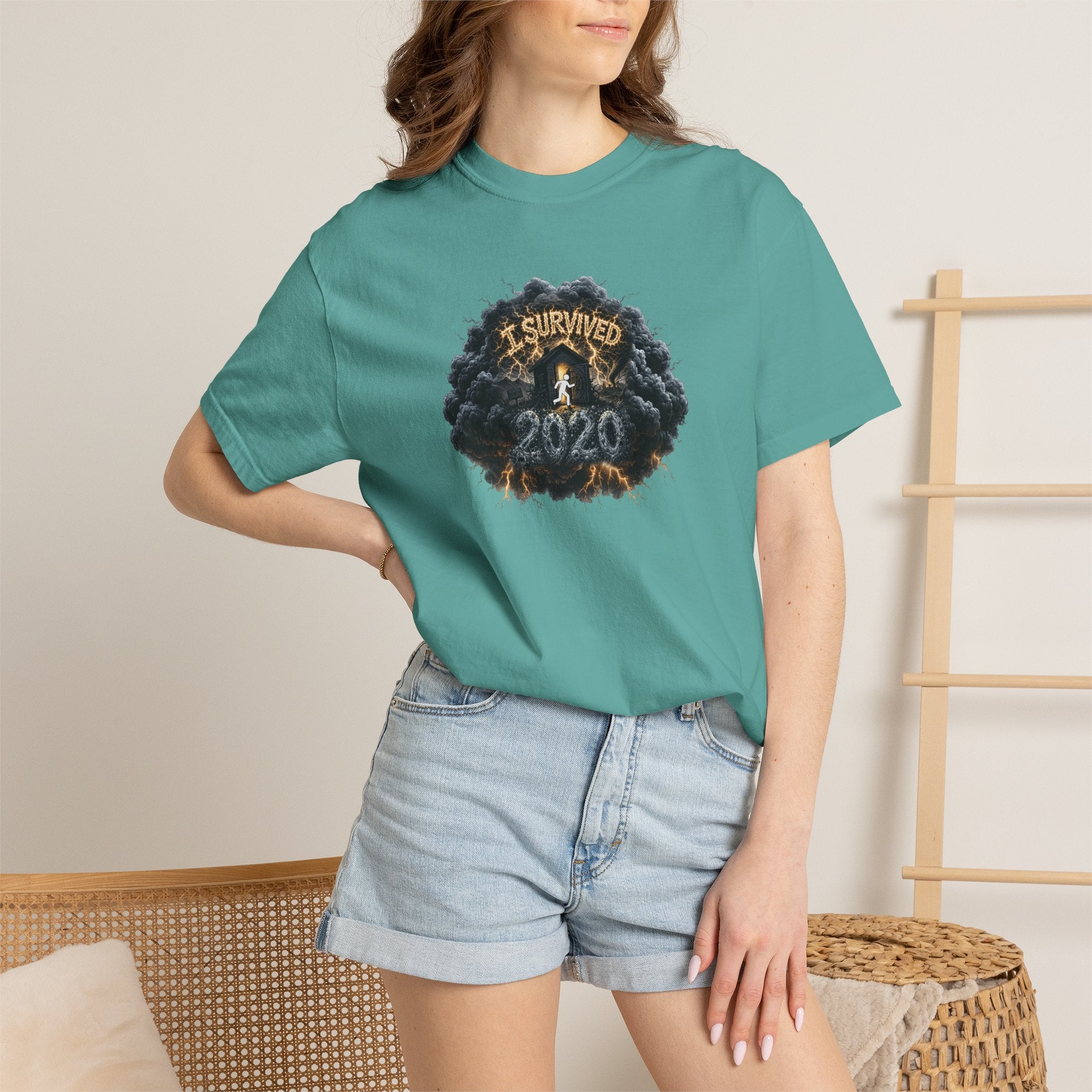 I Survived 2020 — Original PILOT Design: Director's Cut Unisex Garment-Dyed T-shirt