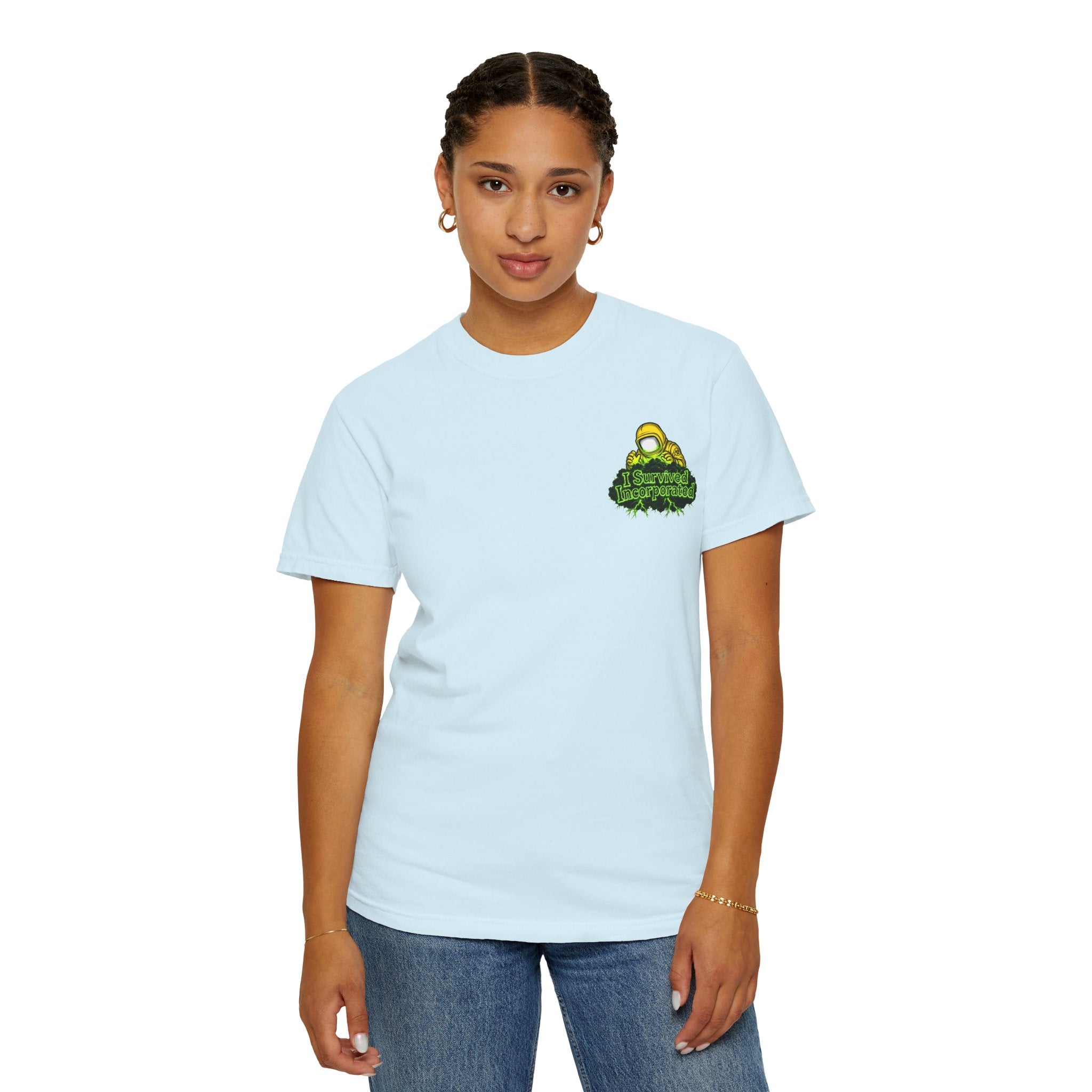 I Survived 2020 — "Please Stand By" Test Pattern Toxic Signal Tee Summer Premiere Unisex Garment-Dyed T-shirt