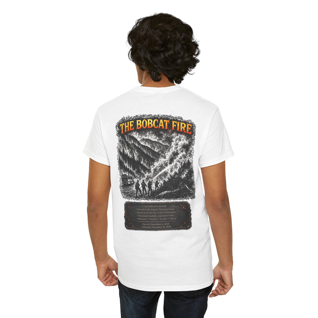 I Survived 2020 — WILDFIRES S2:E2: "The Bobcat Fire" Memorial Unisex Heavy Cotton Tee