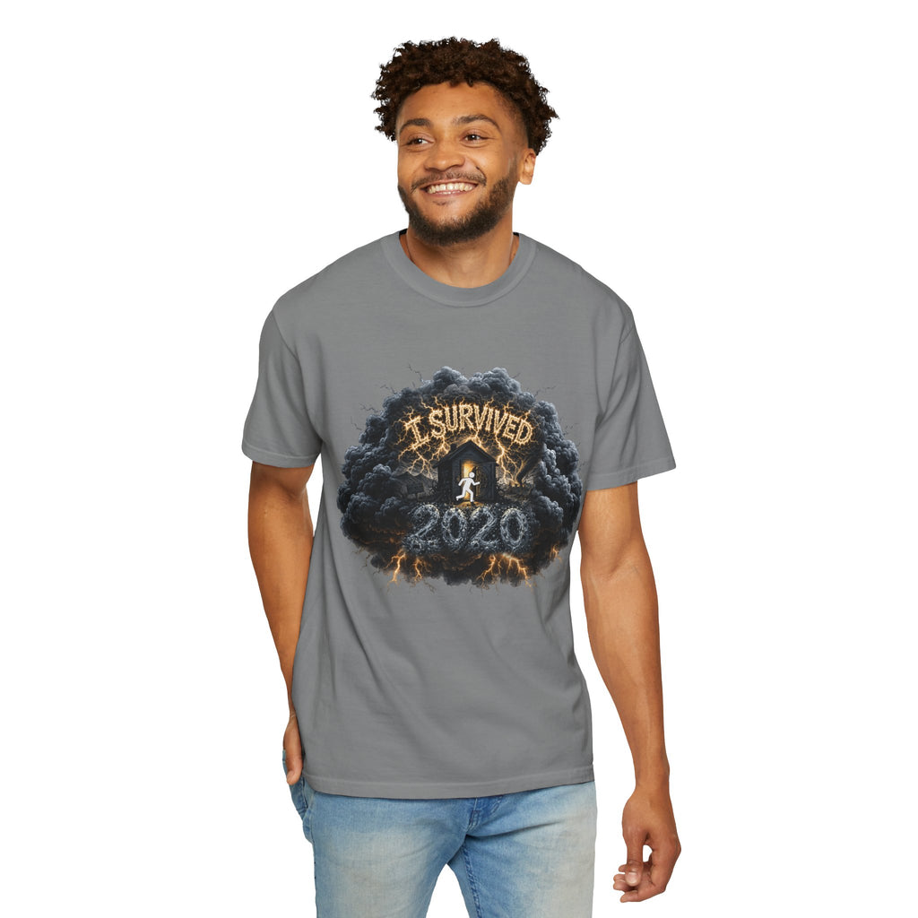 I Survived 2020 — Director's Cut Original Design Teaser Tee | Season 1 Premiere Drop Unisex Garment-Dyed T-shirt