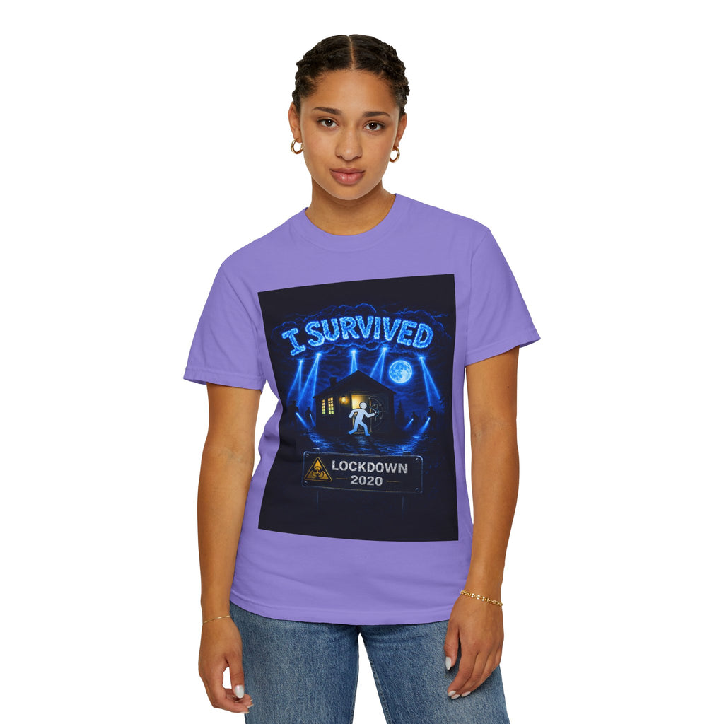 I Survived 2020 — LOCKDOWN S3:E3: "Remote Schooling" Unisex Garment-Dyed T-shirt
