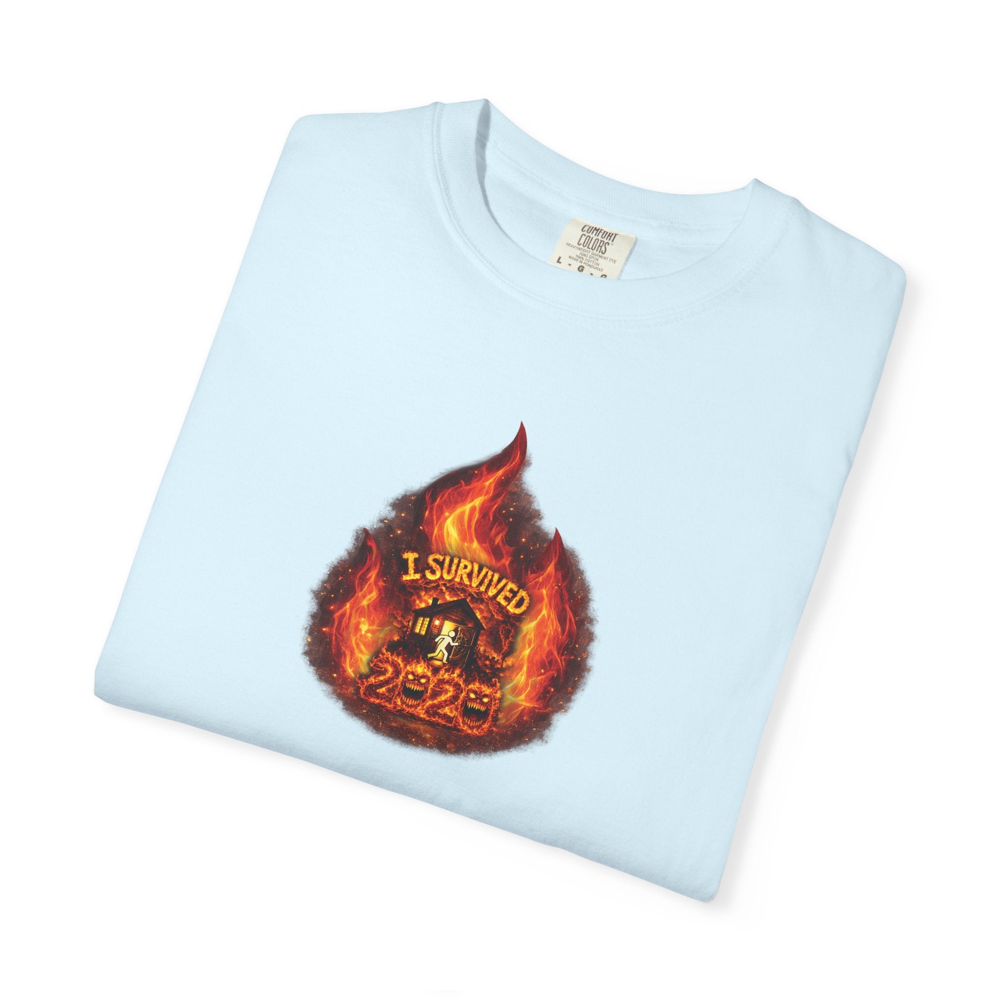 I Survived 2020 — WILDFIRES S2:E4: Director's Cut "Western U.S. Wildfire Season" Memorial Unisex Garment-Dyed T-shirt