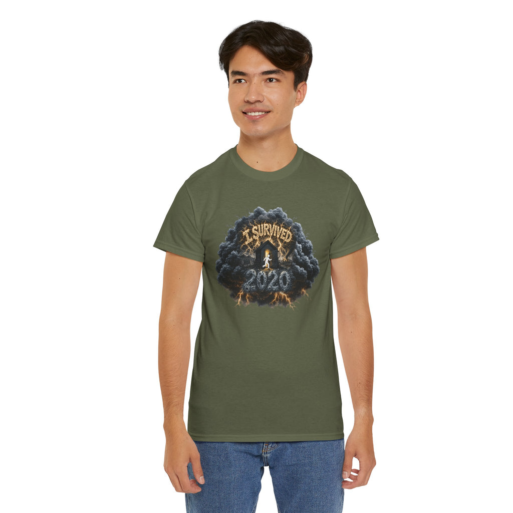 I Survived 2020 —  Deriector's Cut Original Design Teaser Tee | Season 1 Premiere Drop Unisex Heavy Cotton Tee