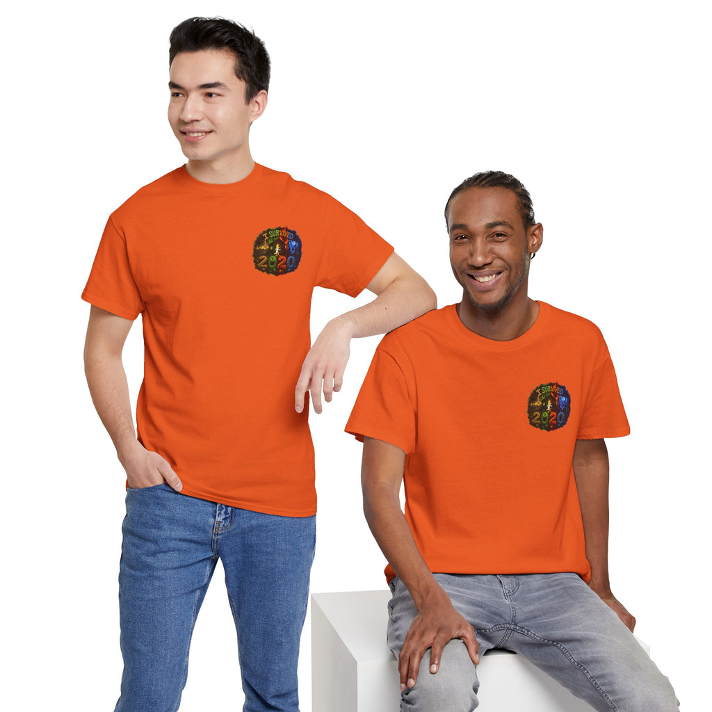 I Survived 2020 — "No Signal" Test Pattern Tee Alien Broadcast Finale Summer Premiere Unisex Heavy Cotton Tee
