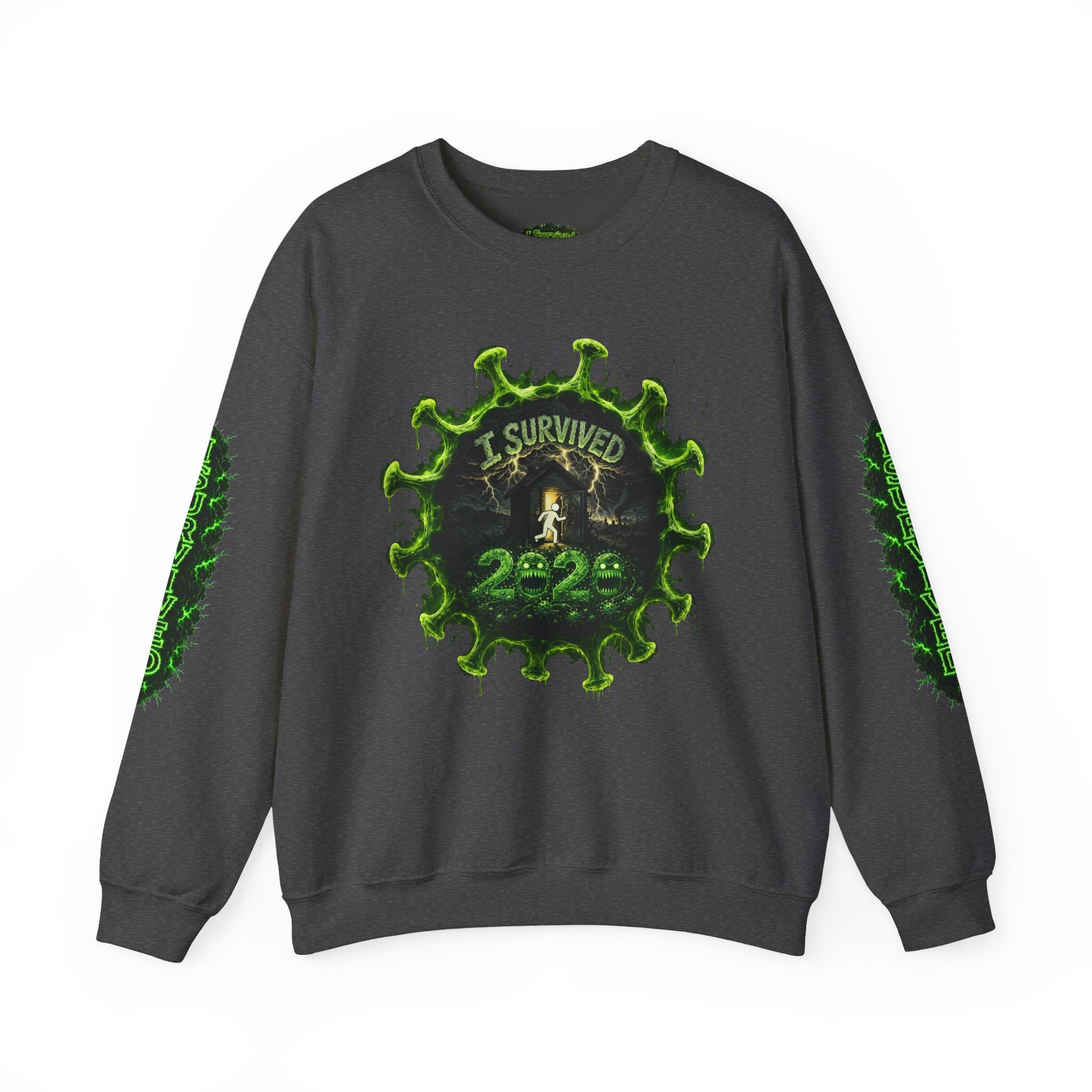 I Survived 2020 — Director's Cut S1:E3 "The Jab!" | Pandemic Edition Unisex Heavy Blend™ Crewneck Sweatshirt