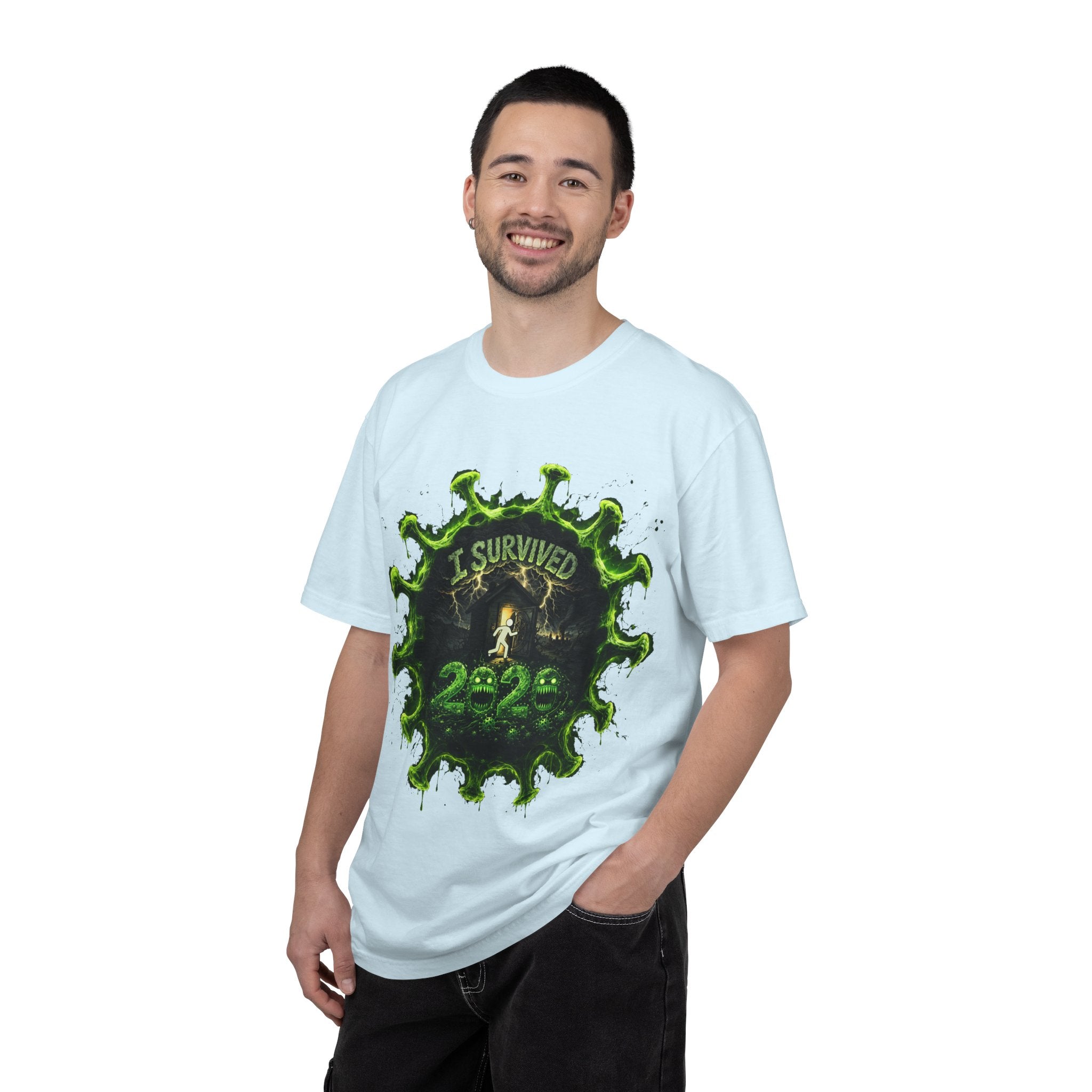 I Survived 2020 — Director's Cut S1:E4 "Mask Madness Mayhem Moment" | Pandemic Edition Unisex Garment-Dyed T-shirt
