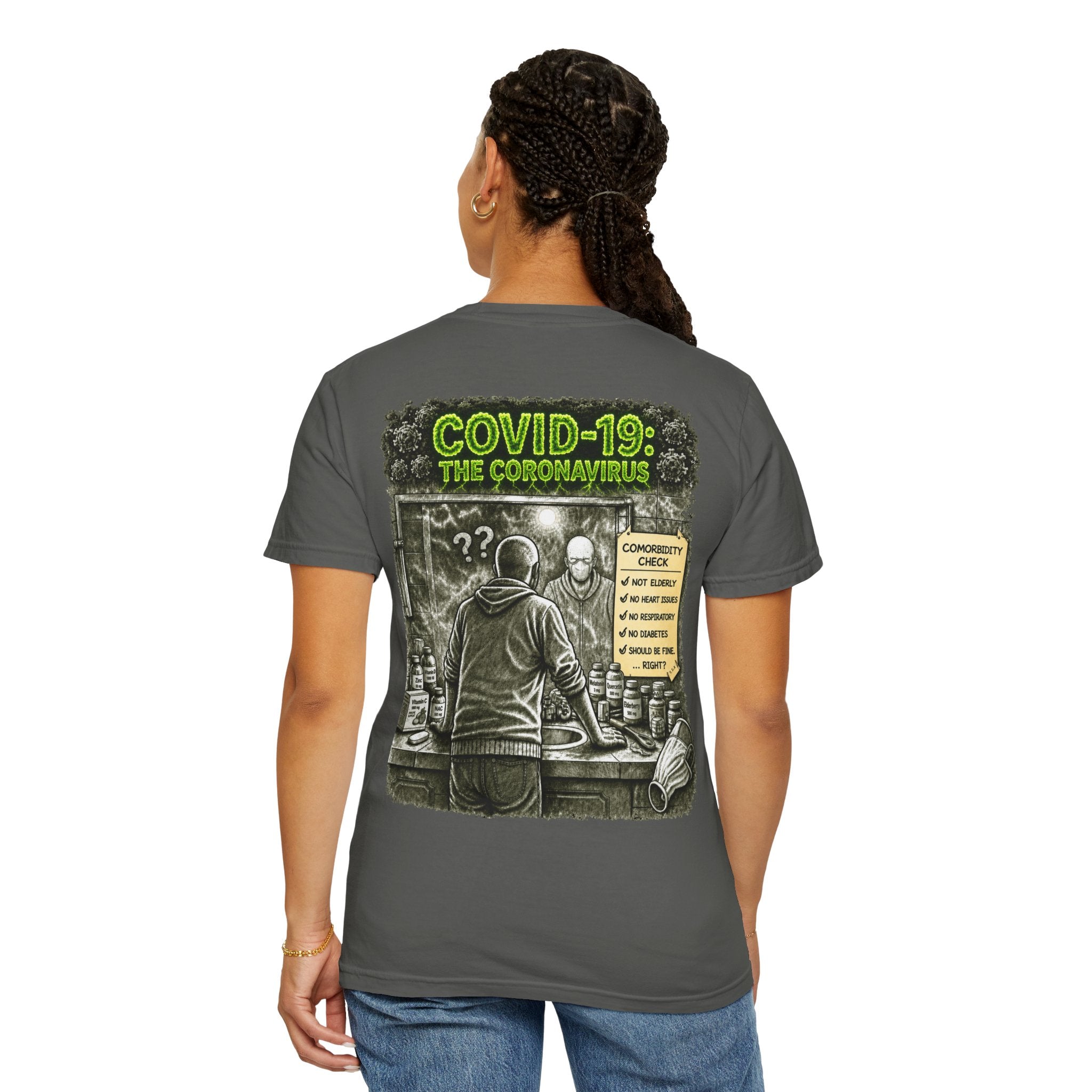 I Survived 2020 —  PANDEMIC S1:E1: Director's Cut "COVID-19: The Coronavirus" Unisex Garment-Dyed T-shirt