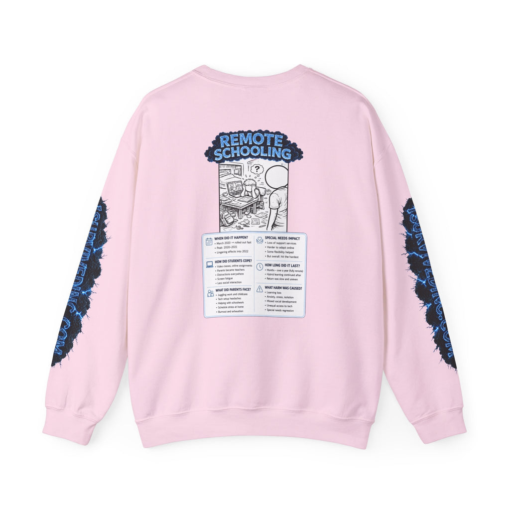 I Survived 2020 — LOCKDOWN S3:E3: Special Edition "Remote Schooling" Unisex Heavy Blend™ Crewneck Sweatshirt
