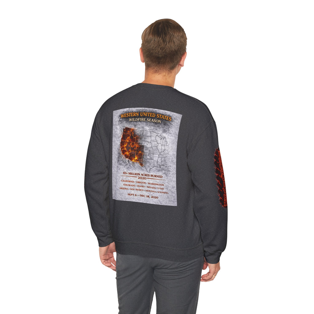 I Survived 2020 — Director's Cut S2:E4 "Western U.S. Wildfire Season" | Mid-Season Finale Pt. 1 | Wildfire Edition Memorial Unisex Heavy Blend™ Crewneck Sweatshirt