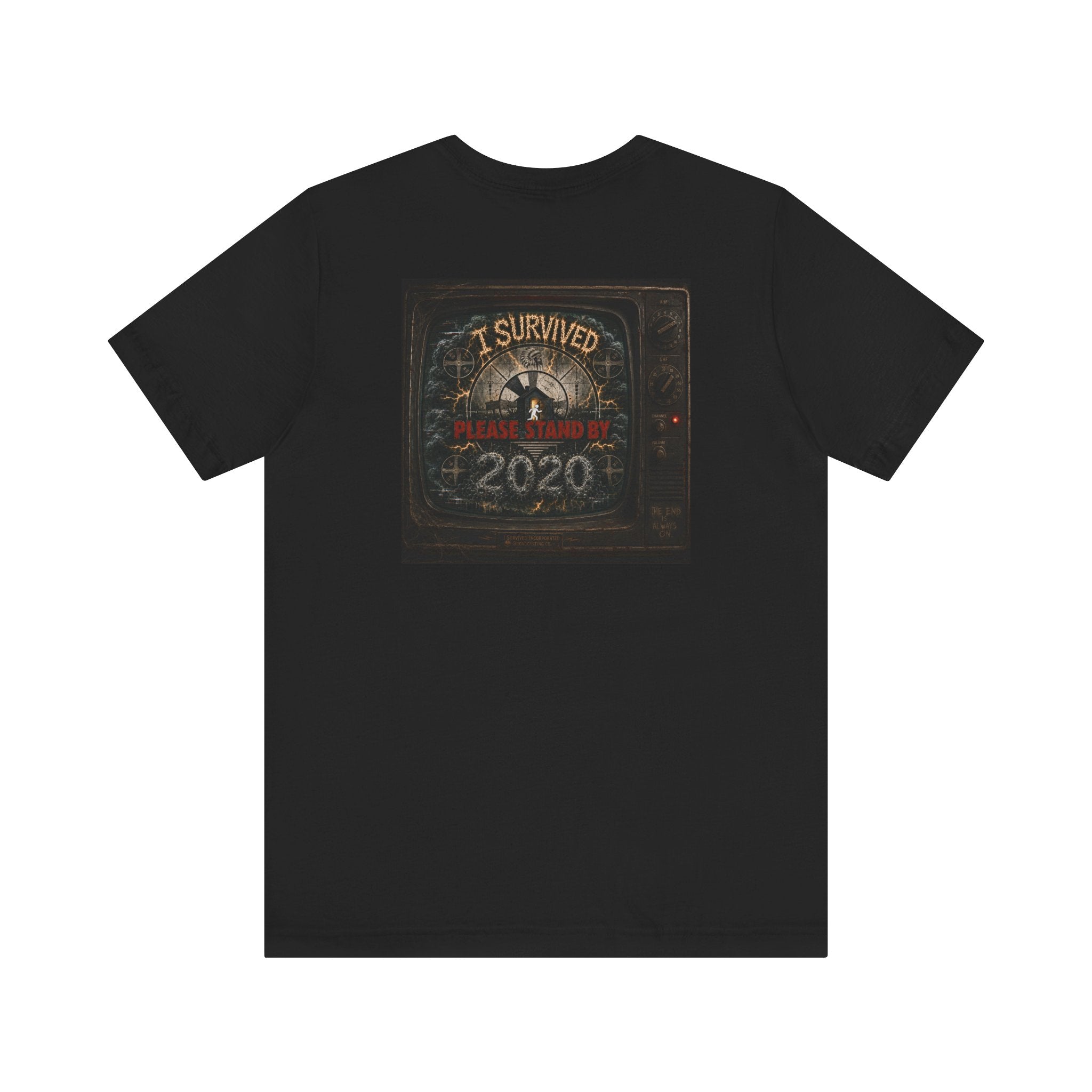 I Survived 2020 — "Please Stand By" Test Pattern Tee Summer Premier Unisex Jersey Short Sleeve Tee