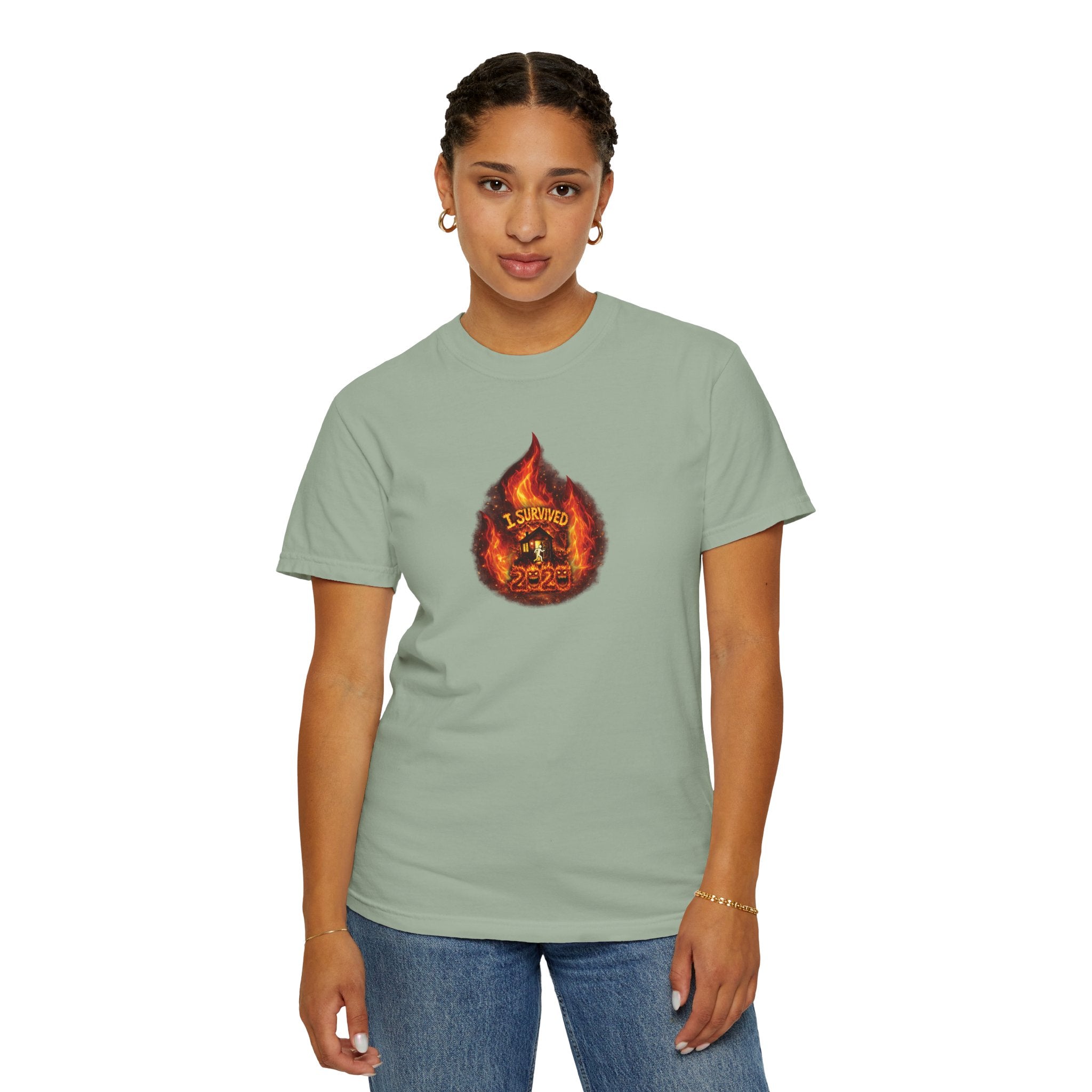 I Survived 2020 — WILDFIRES S2:E3: Director's Cut "The California Wildfires" Memorial Unisex Garment-Dyed T-shirt