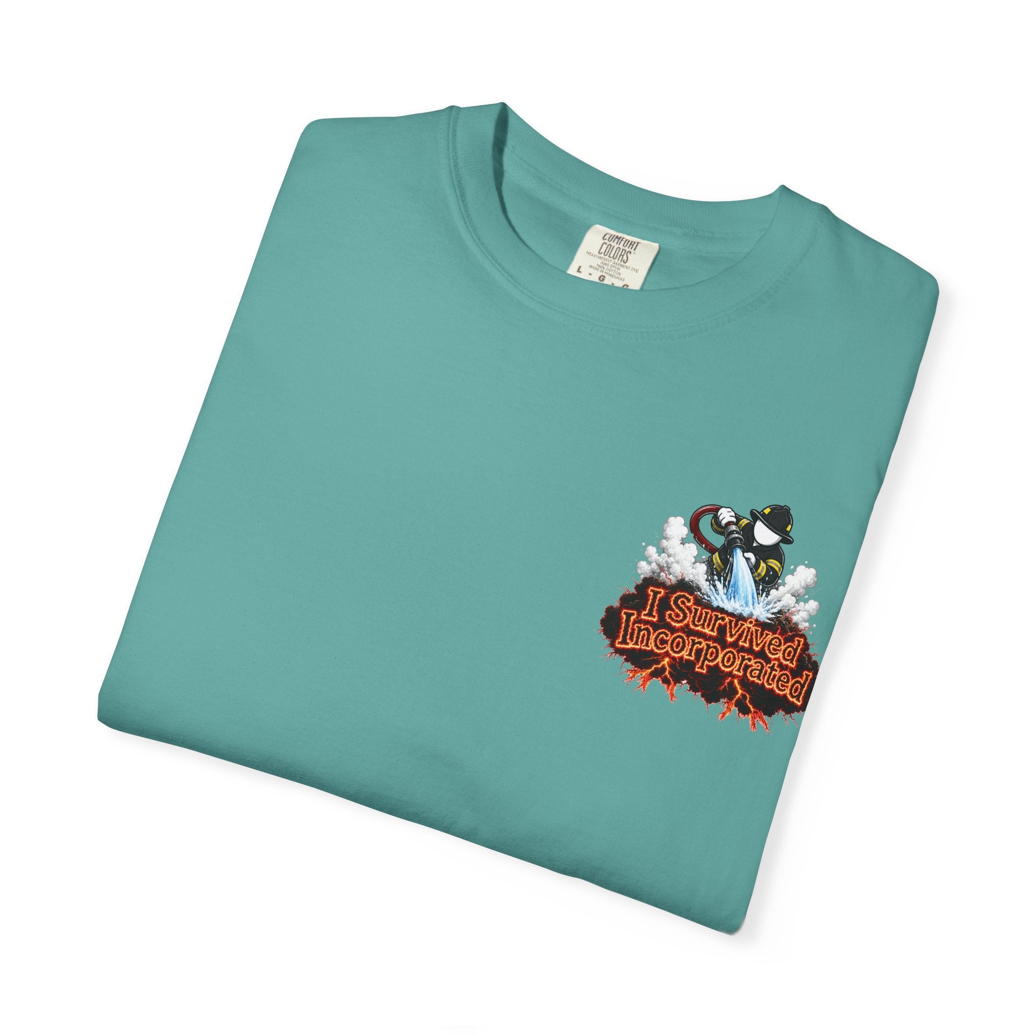 I Survived 2020 — "Please Stand By" Test Pattern Tee Wildfire Signal Edition Summer Premiere Unisex Garment-Dyed T-shirt