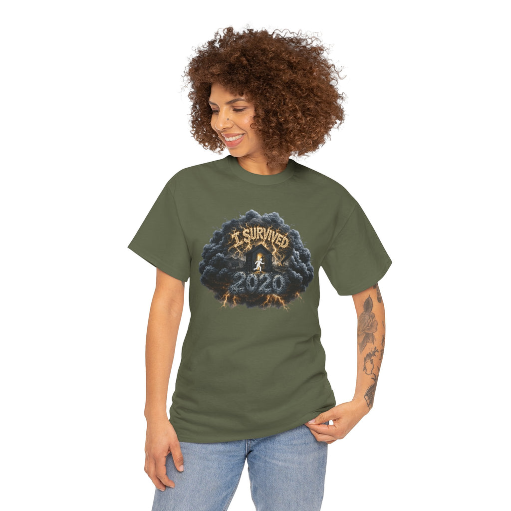 I Survived 2020 —  Deriector's Cut Original Design Teaser Tee | Season 1 Premiere Drop Unisex Heavy Cotton Tee
