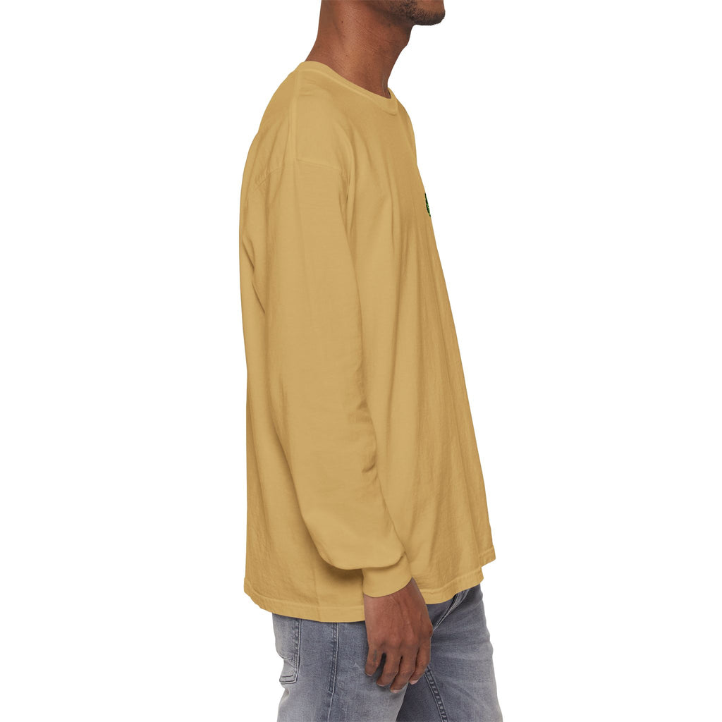 I Survived 2020 — "Please Stand By" Test Pattern Toxic Signal Tee Summer Premiere Unisex Garment-Dyed Long Sleeve T-Shirt