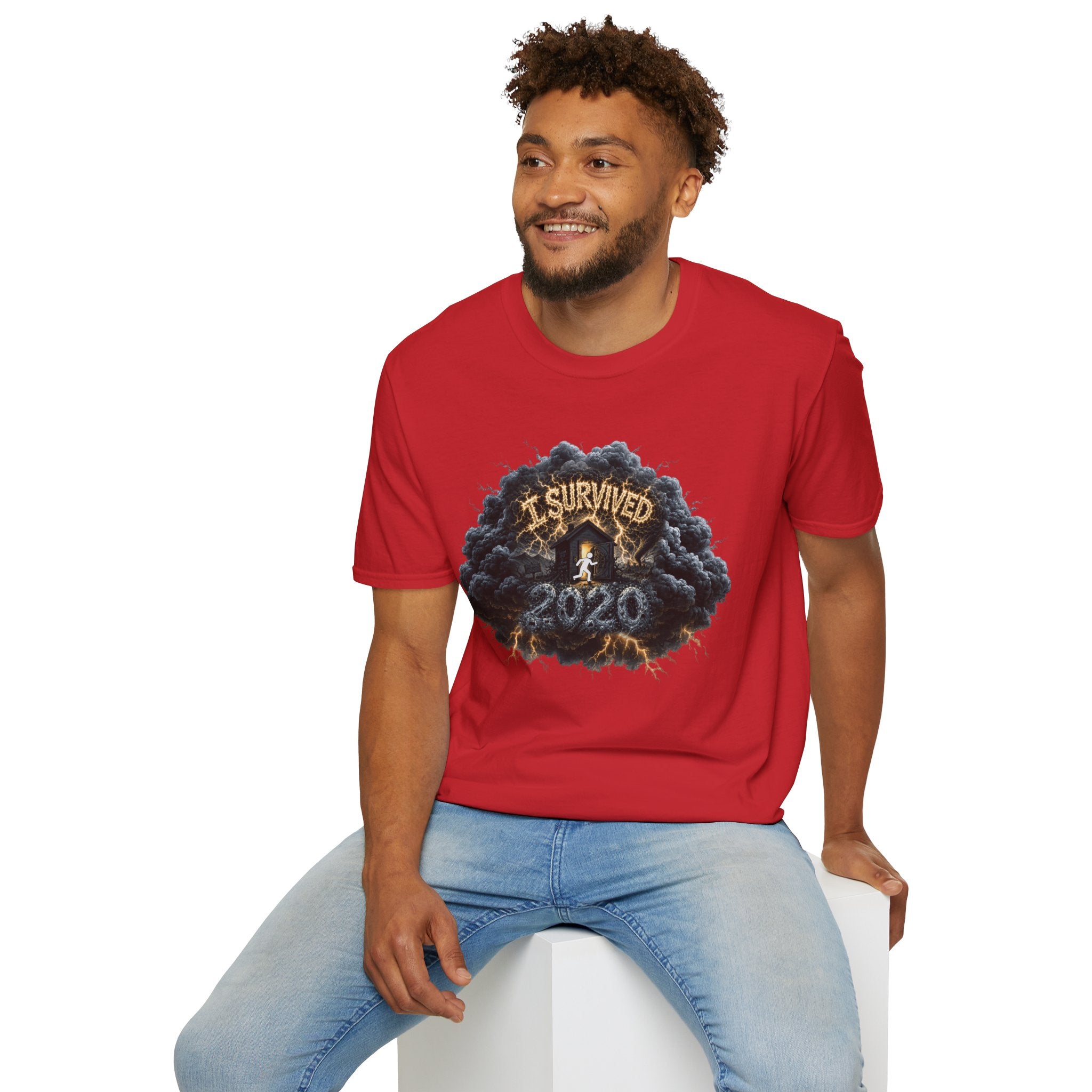 I Survived 2020 — Director's Cut Original Design Teaser Tee | Season 1 Premiere Drop Unisex Softstyle T-Shirt