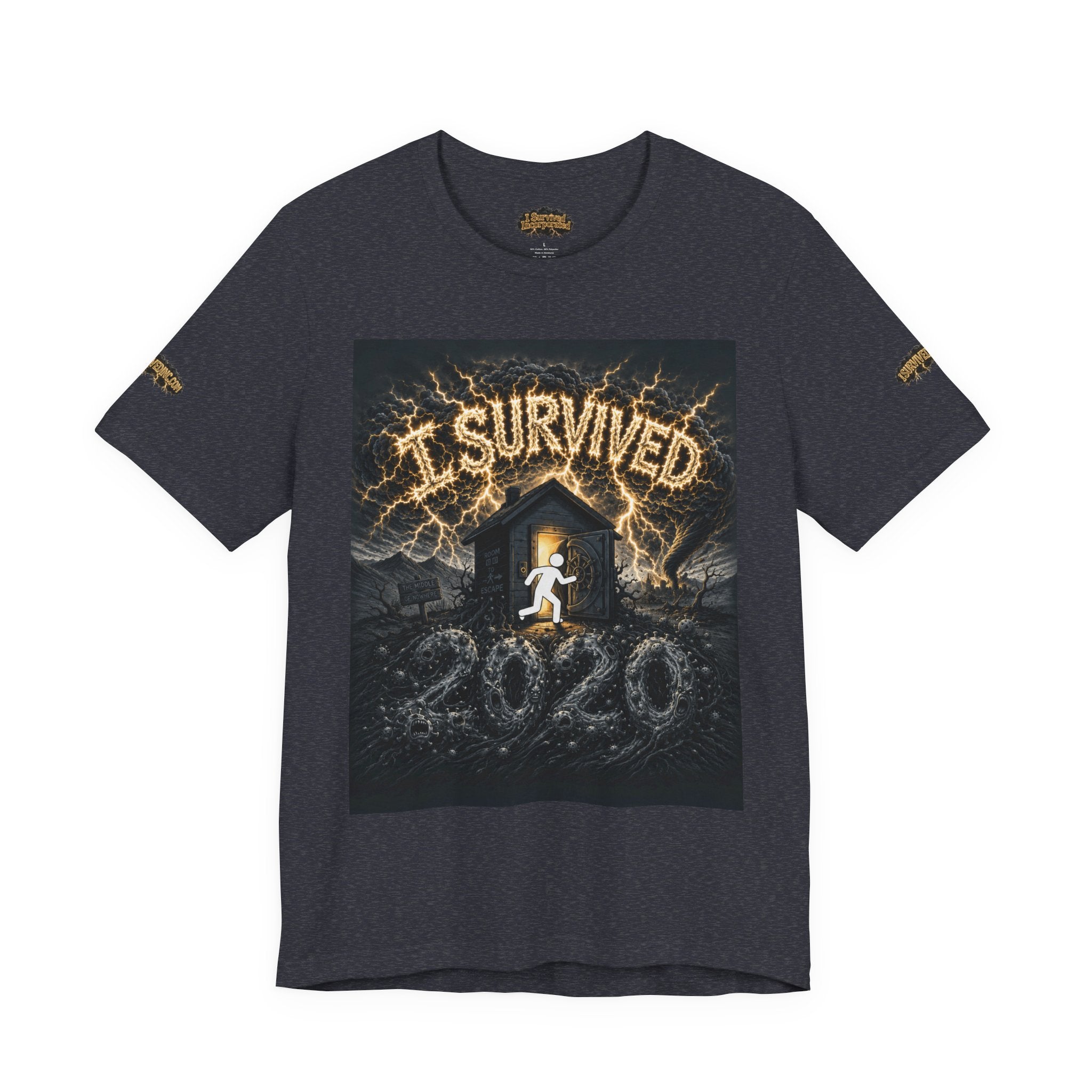 I Survived 2020 — Original Design Teaser Tee | Season 1 Premiere Drop Unisex Jersey Short Sleeve Tee