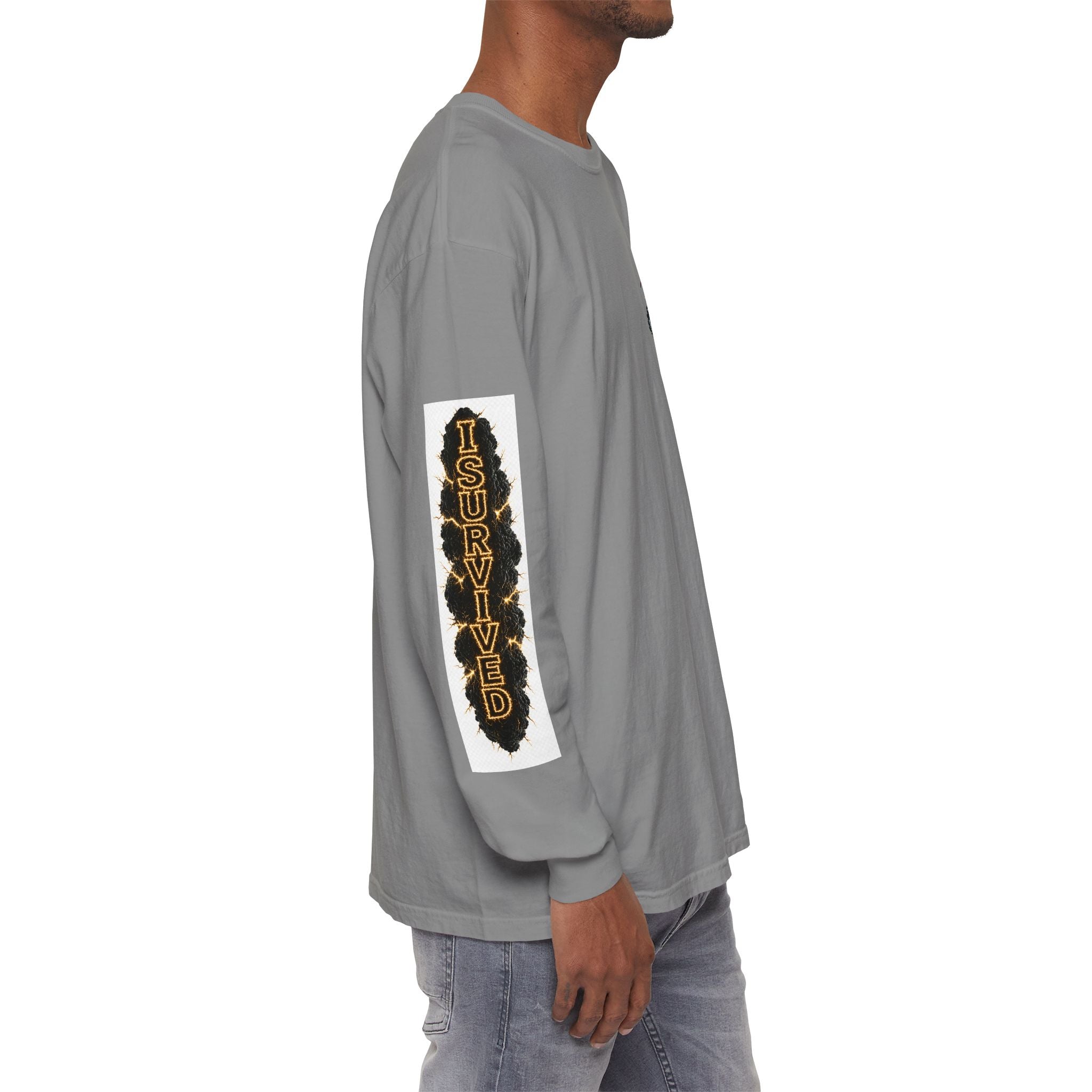 I Survived 2020 — "Please Stand By" Test Pattern Tee Special Edition Summer Premier Unisex Garment-Dyed Long Sleeve T-Shirt