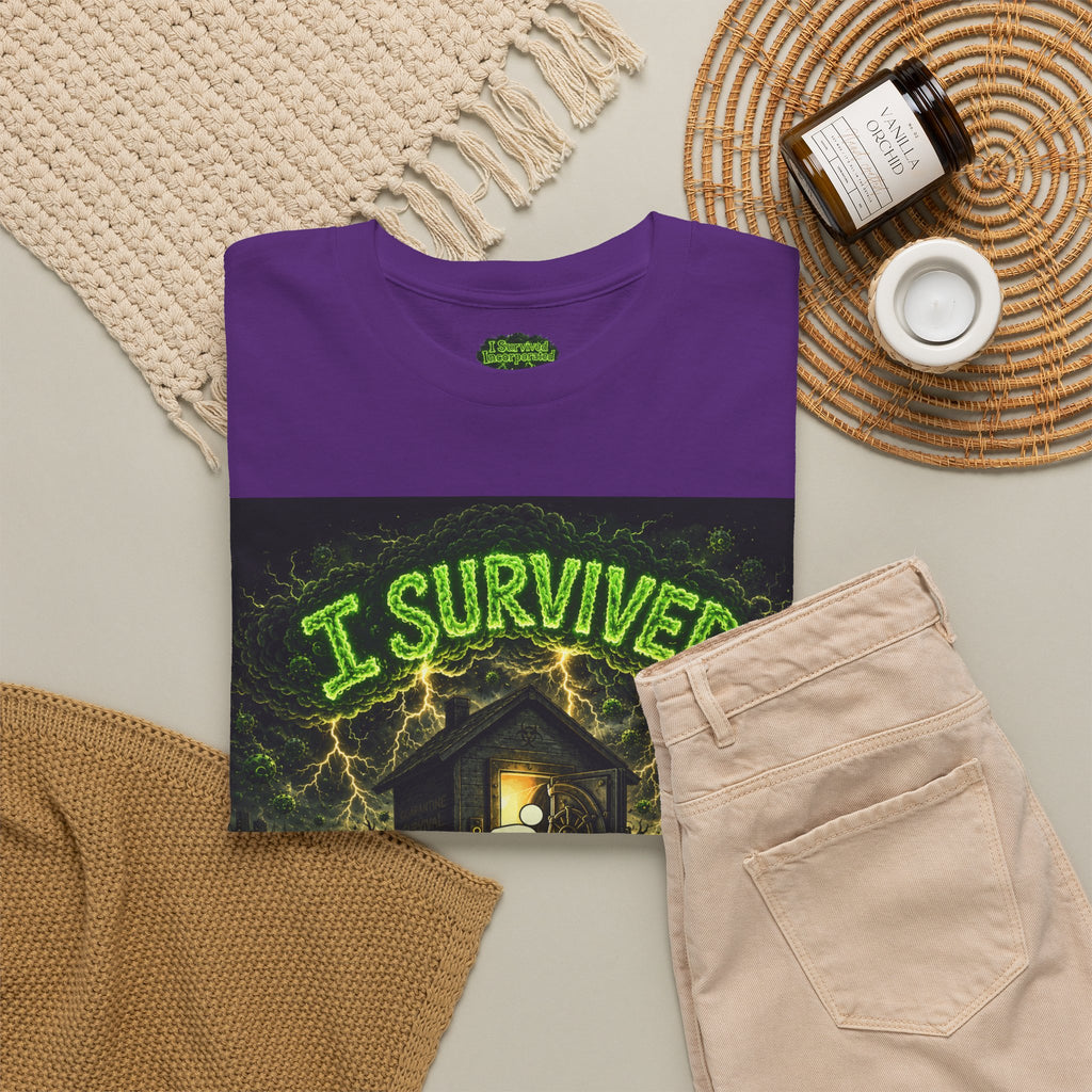 Sobreviví al 2020 — T1:E5 "El día del juicio final de las entregas" | Camiseta unisex de algodón pesado (Edición Pandemia) (EDICIÓN ESPECIAL)