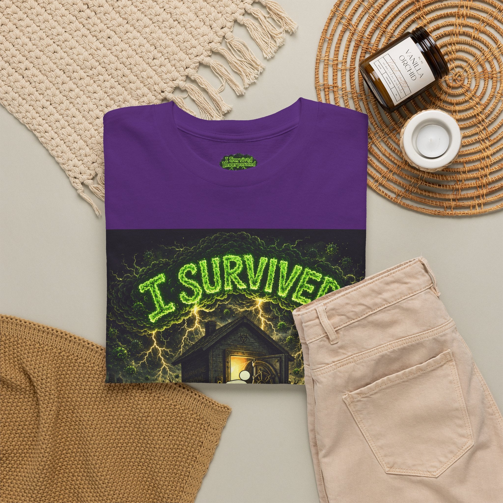 Sobreviví al 2020 — T1:E5 "El día del juicio final de las entregas" | Camiseta unisex de algodón pesado (Edición Pandemia) (EDICIÓN ESPECIAL)