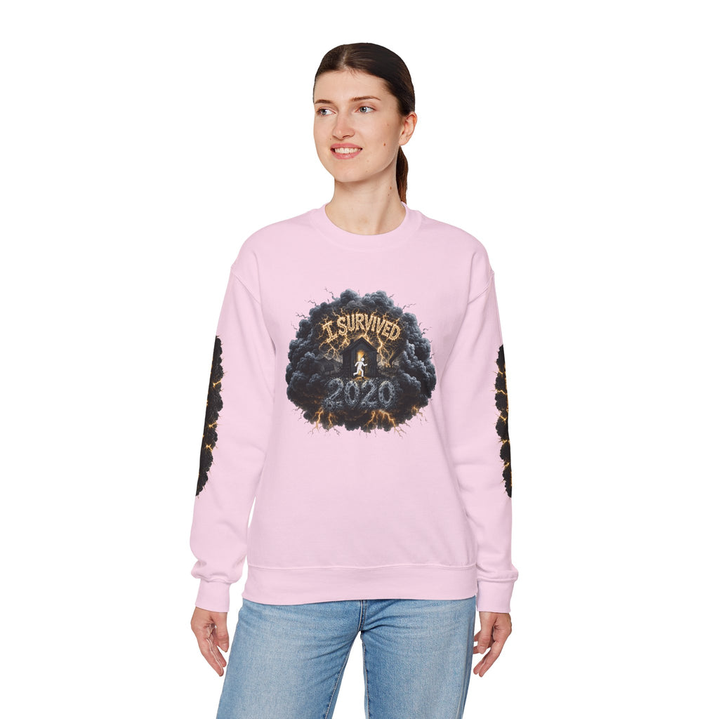 I Survived 2020 — Director's Cut Original Design Teaser Tee | Season 1 Premiere Drop Unisex Heavy Blend™ Crewneck Sweatshirt (SPECIAL EDITION)