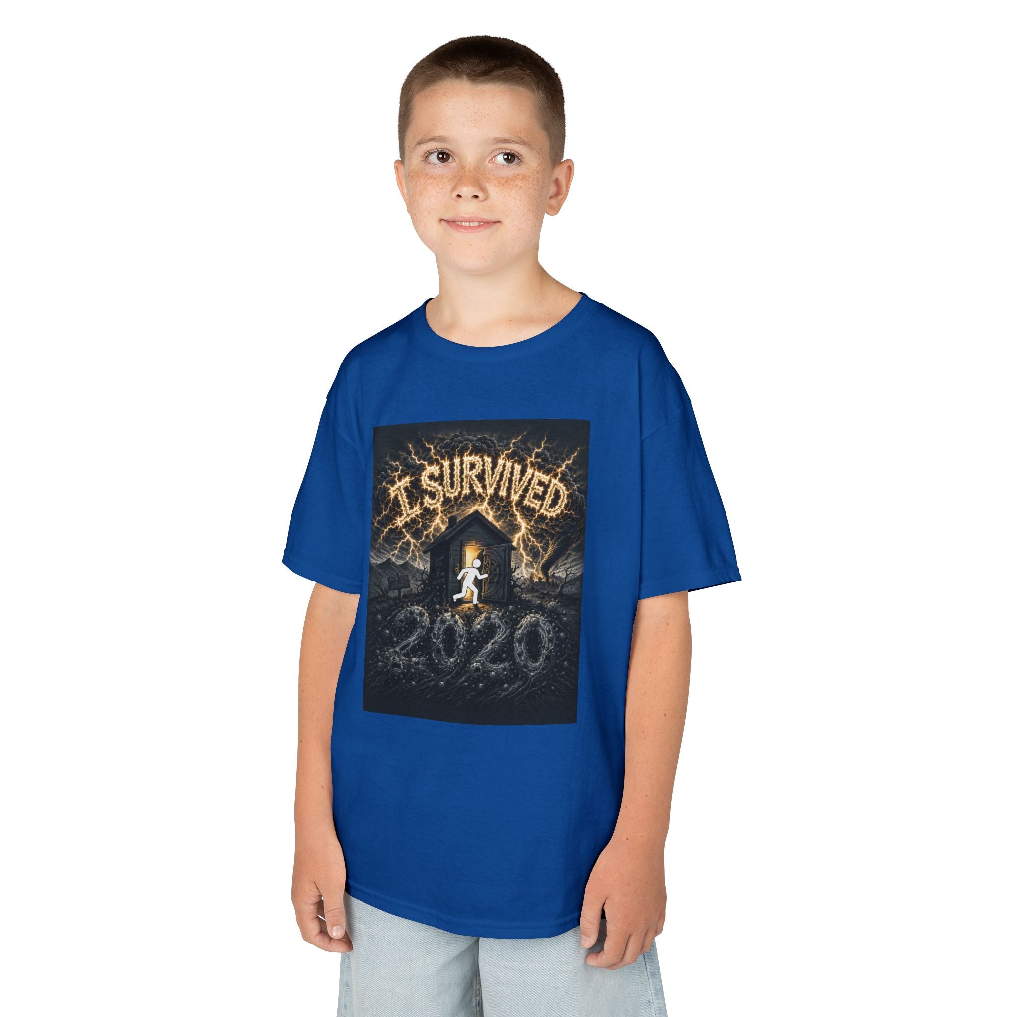 I Survived 2020 — Original Design Teaser Tee | Season 1 Premiere Drop Kids Heavy Cotton™ Tee