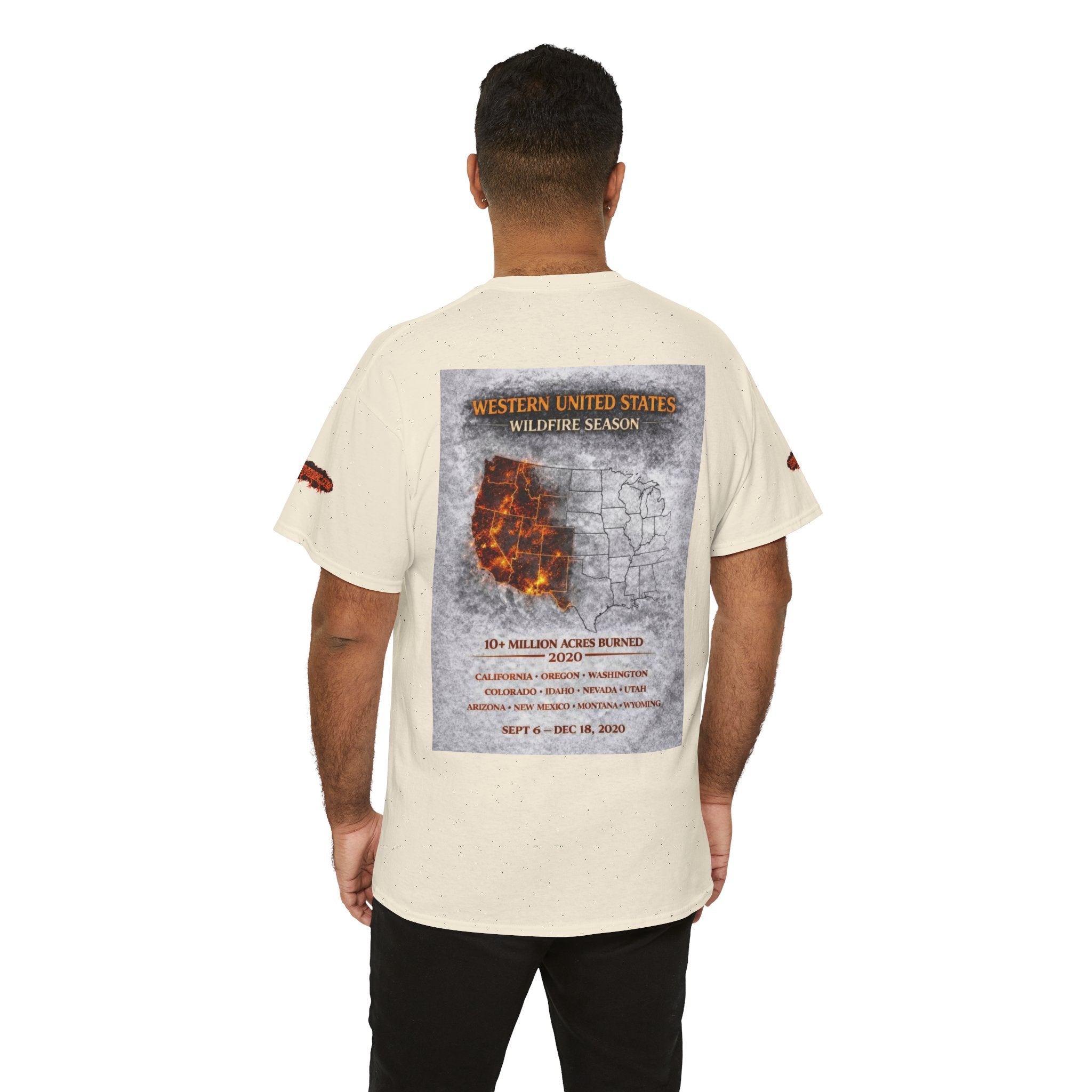 I Survived 2020 — WILDFIRES S2:E4: Special Edition "Western U.S." Memorial Unisex Heavy Cotton Tee