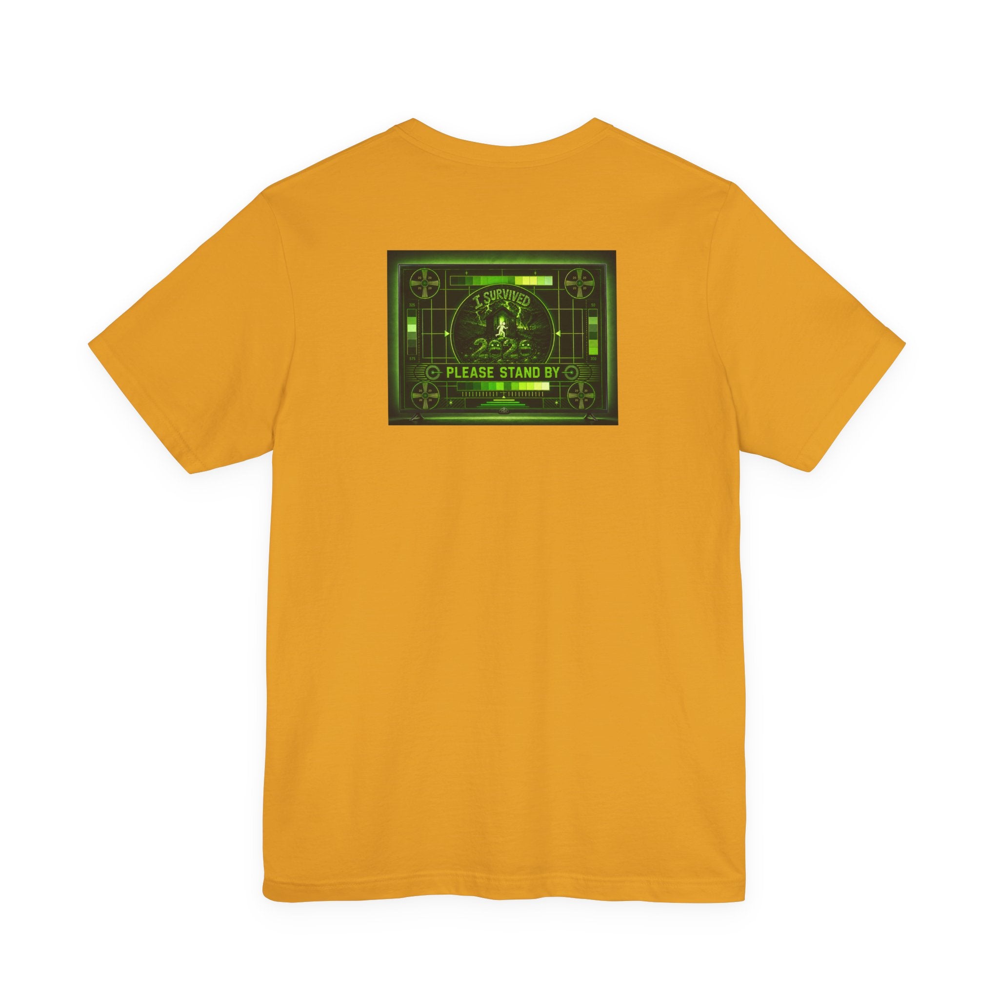 I Survived 2020 — "Please Stand By" Test Pattern Toxic Signal Tee Summer Premiere Unisex Jersey Short Sleeve Tee