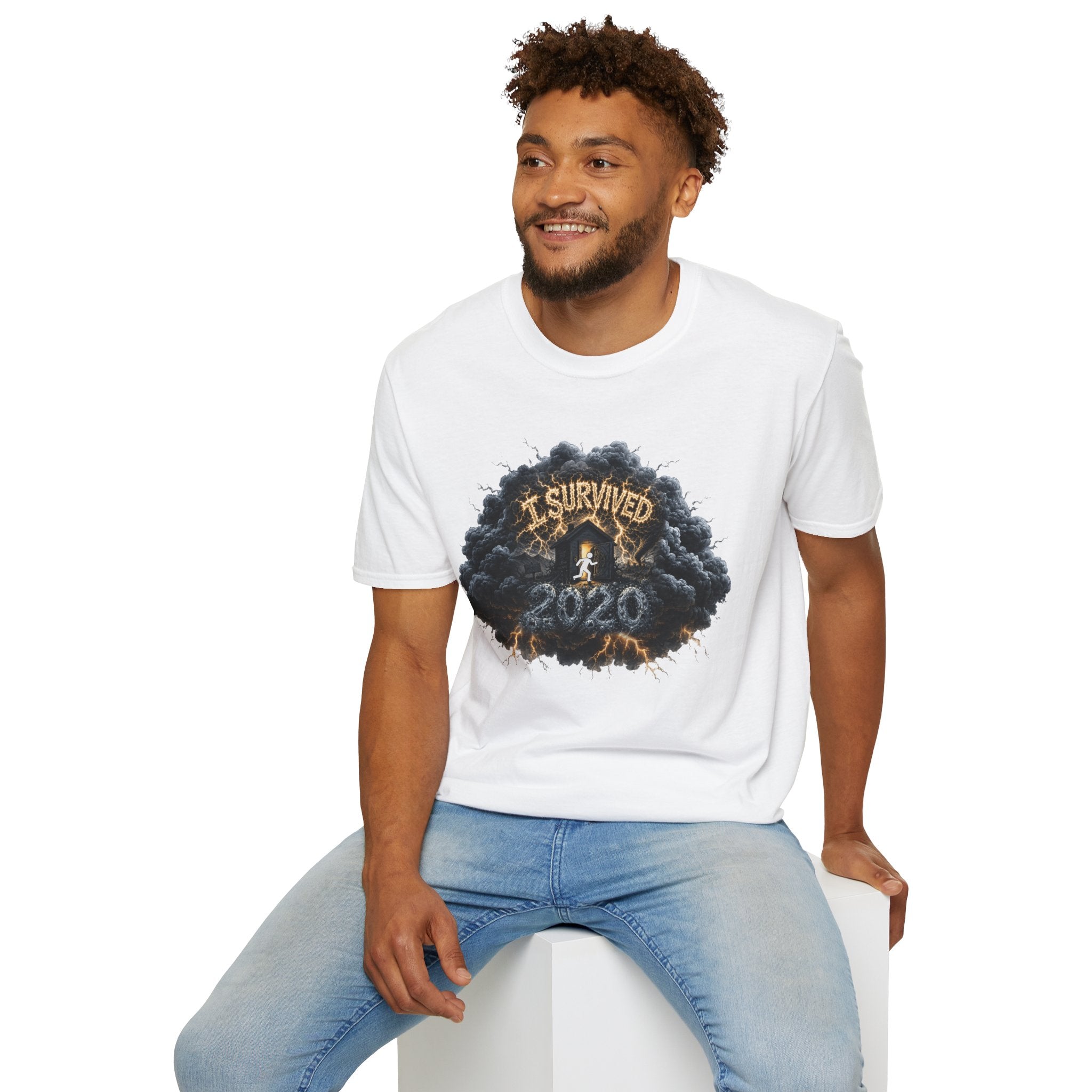I Survived 2020 — Director's Cut Original Design Teaser Tee | Season 1 Premiere Drop Unisex Softstyle T-Shirt