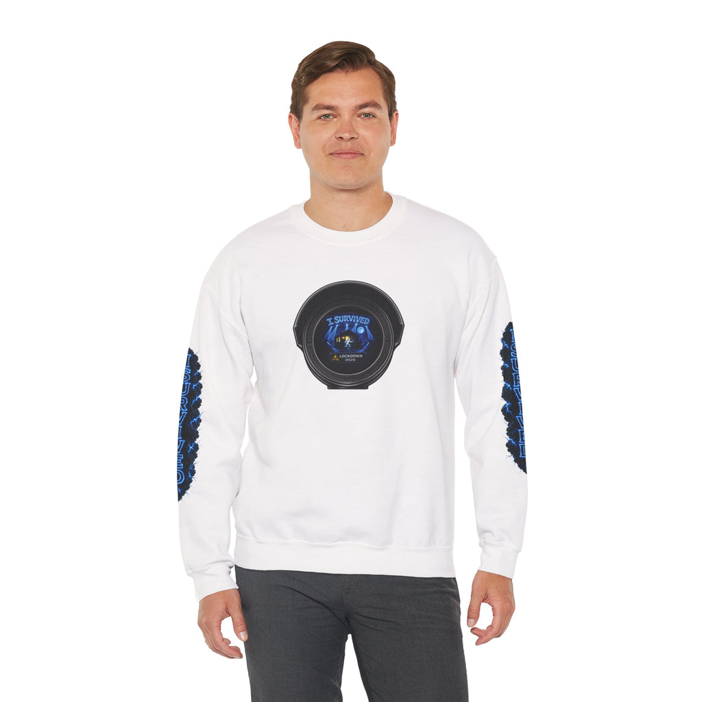 I Survived 2020 — LOCKDOWN S3:E3: Director's Cut Special Edition "Remote Schooling" Unisex Heavy Blend™ Crewneck Sweatshirt